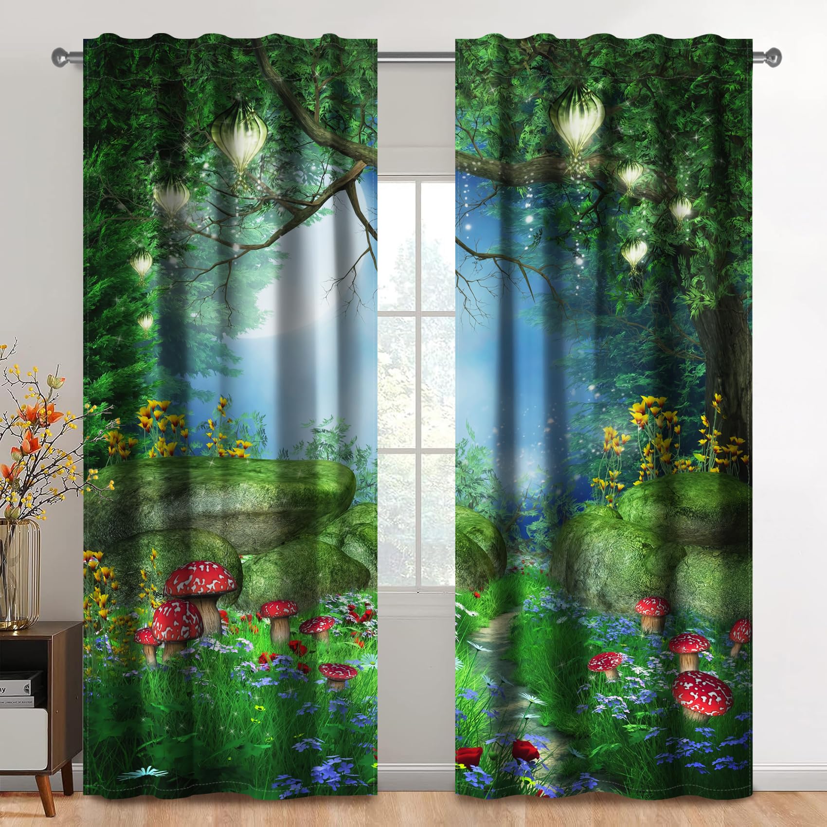 Kzzfqxb 132x214cm Curtains 2 Panels