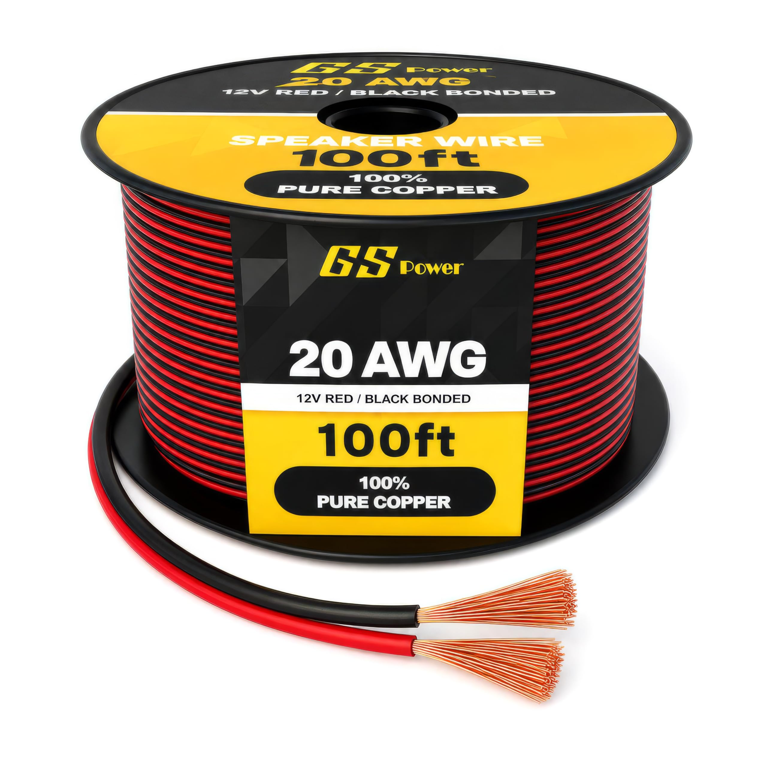 GS Power 20 AWG Speaker Wire 100ft