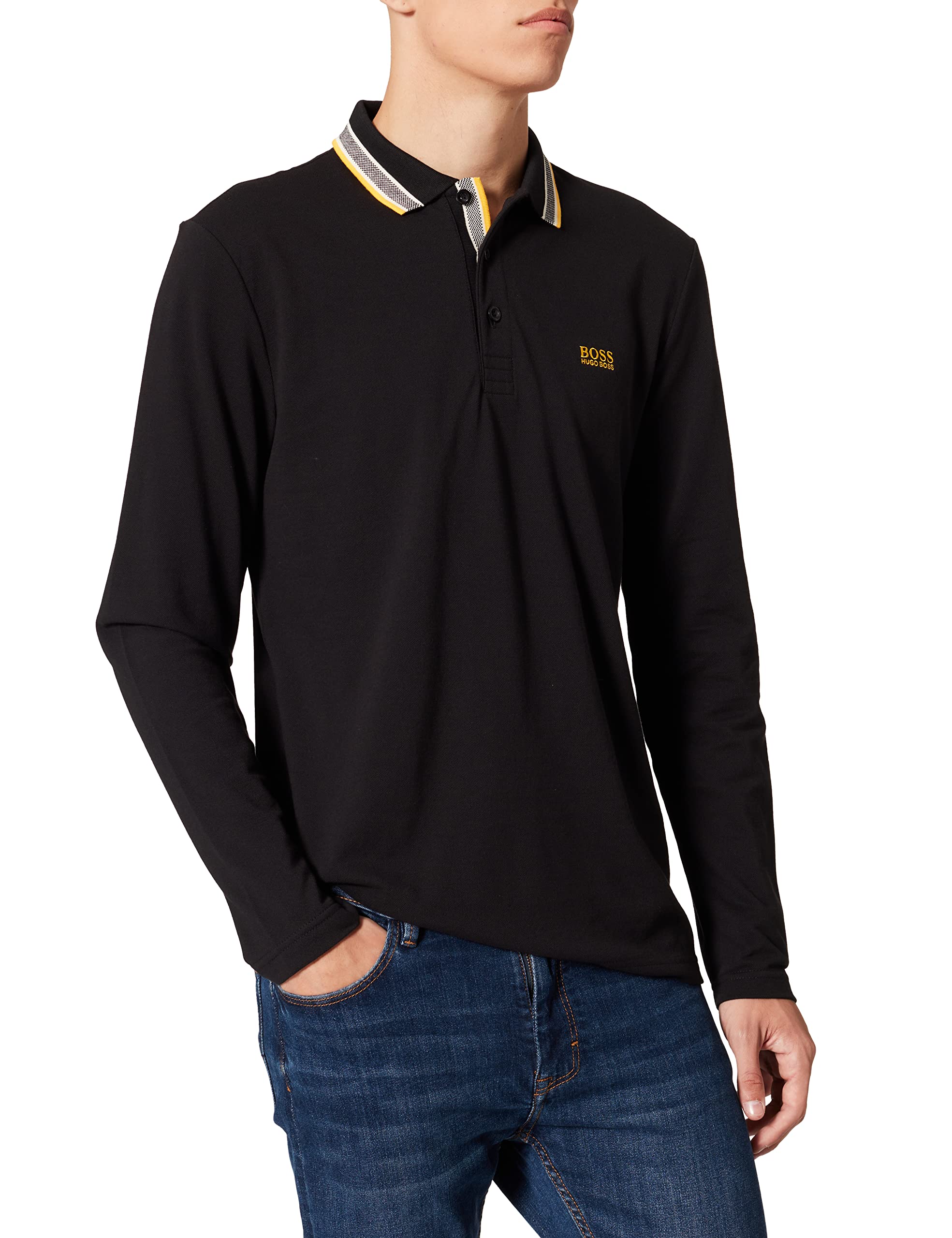 Mens Plisy Piqué-Cotton Polo Shirt with Embroidered Logo