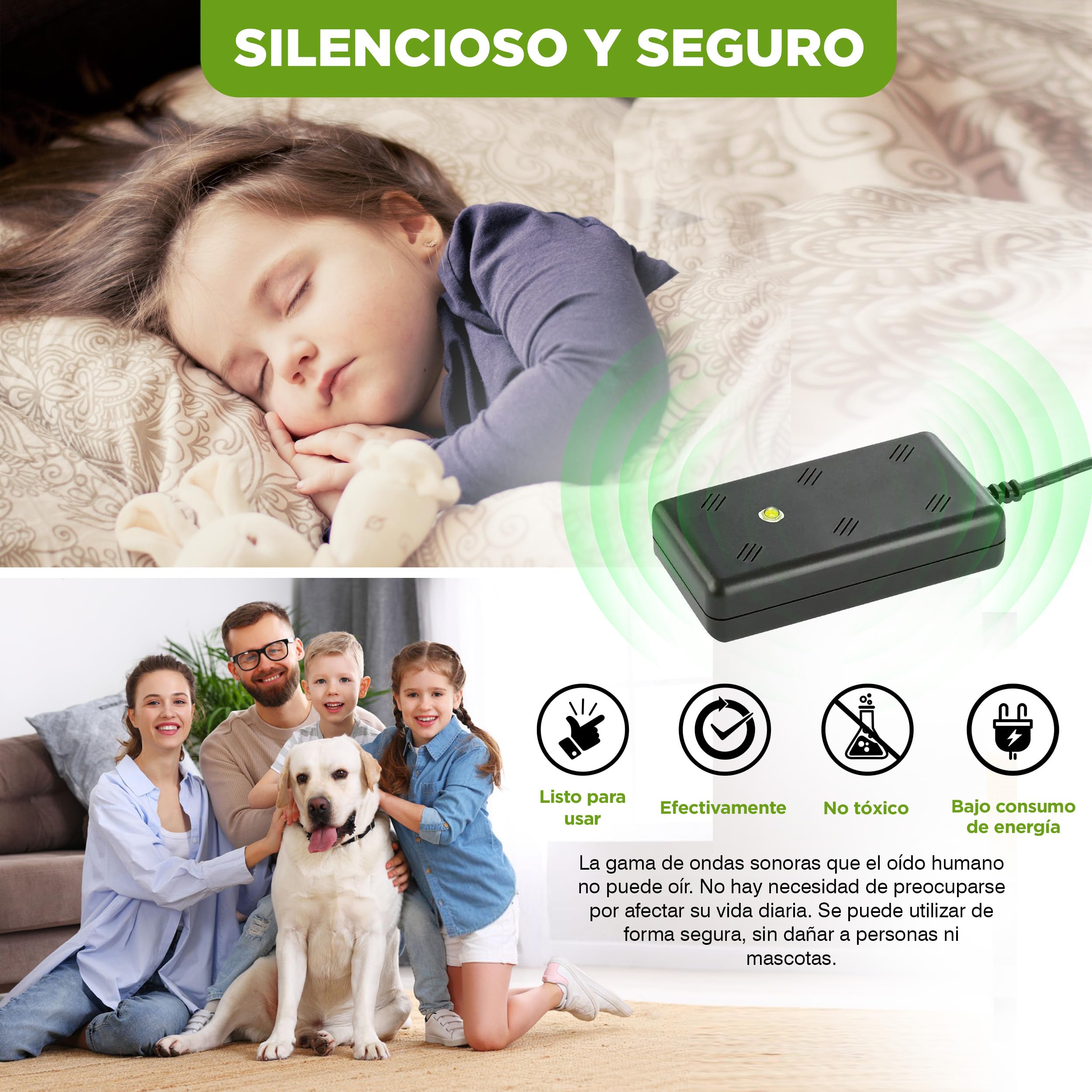 ISOTRONIC Repelente de Martas con Luz LED y Ultrasonidos — Disuasivo para Áticos, Garajes y Casas — Protección contra Ratones y Ratas — Alcance Efectivo 50 m² — Pack de 3 Unidades