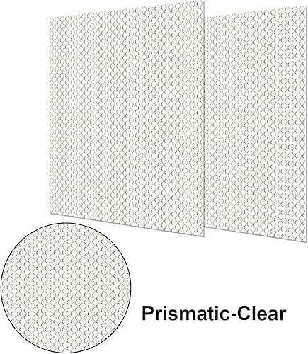 Miniatura 6 de 4 paneles de cubierta de luz fluorescente de repuesto para lámparas de techo de acrílico prismático transparente plano transparente para lámparas de