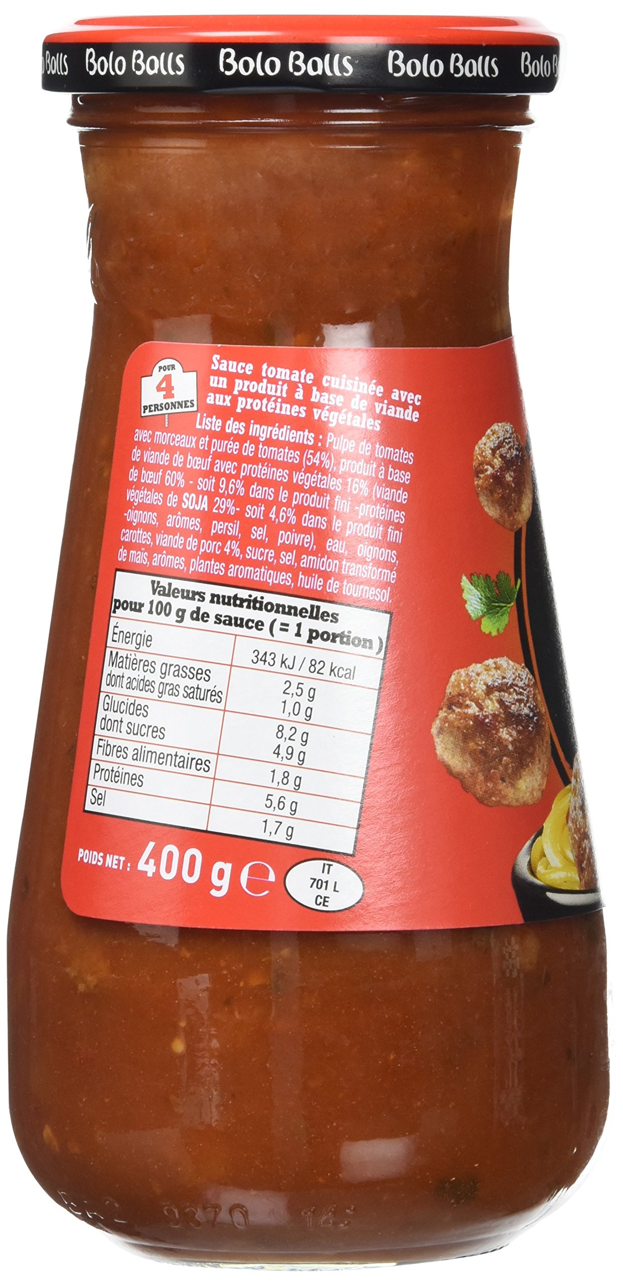 Panzani Sauce Bolo Ball'S au Bœuf 400 g - Lot de 3