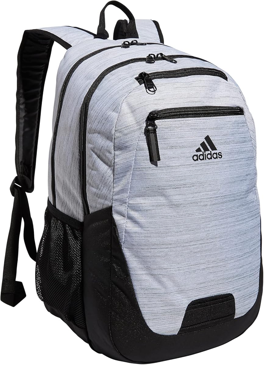 adidas Unisex Foundation Backpack for Laptop, Large Durable Athletic Gym Bag