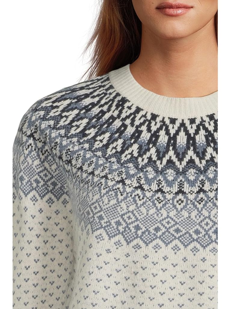 Navy Vineyard Vines Wool Blend Fair Isle Crew Sweater