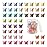 50 Packs Assorted Color Butterfly Hair Clips, Beautiful Mini Butterfly Hair Clips Hair Accessories for Women and Girls (Gradient Colors)