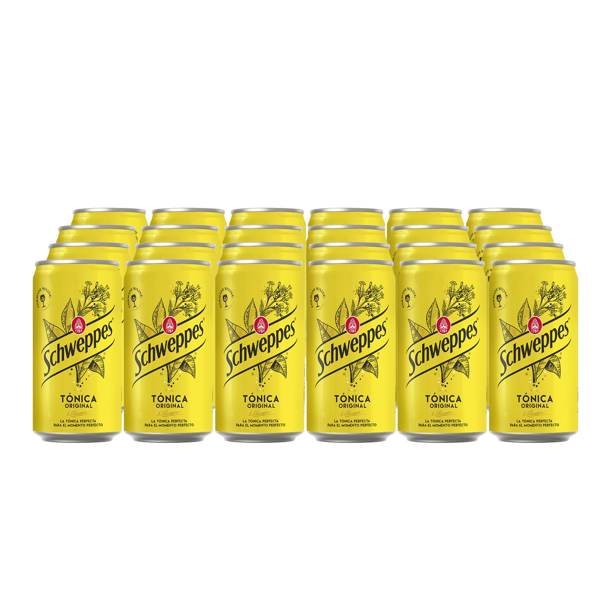 Schweppes Tónica Original, Bebida Refrescante - Lata, Pack 24 x 25 cl