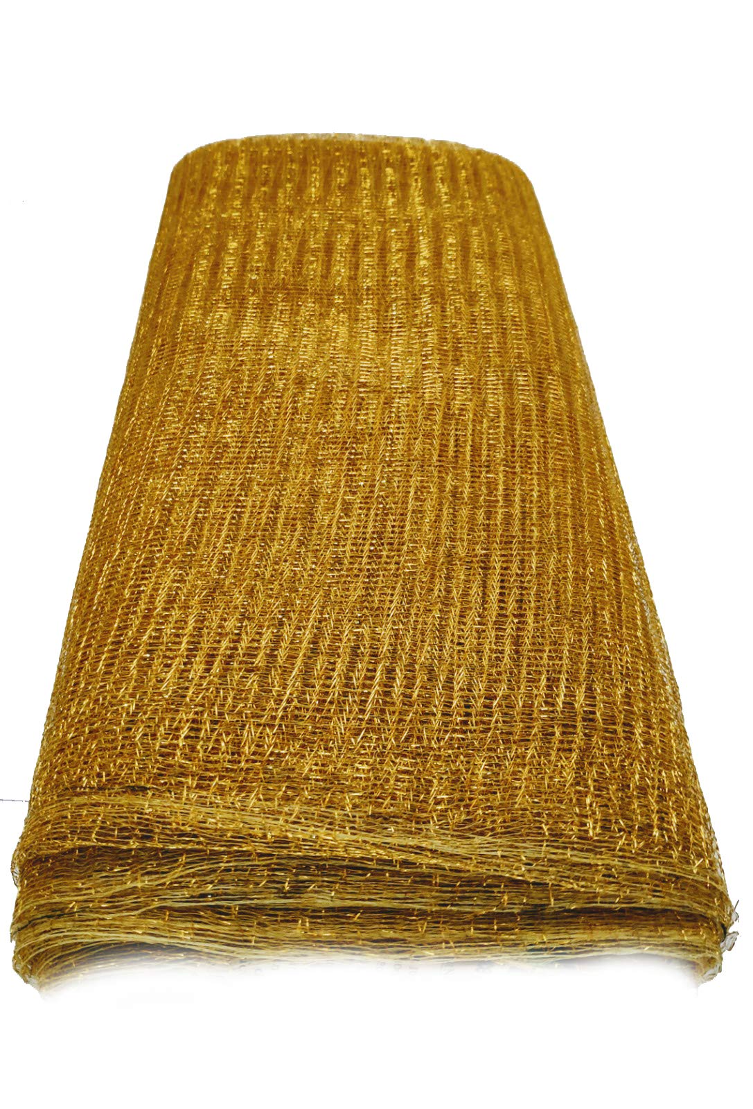 Flower Mesh Net for Bouquet Decor, Gift Wrapping, Party Hall Decor & Trousseau Gift Packing (Golden, 30 inch Width, 50 Yards Length)