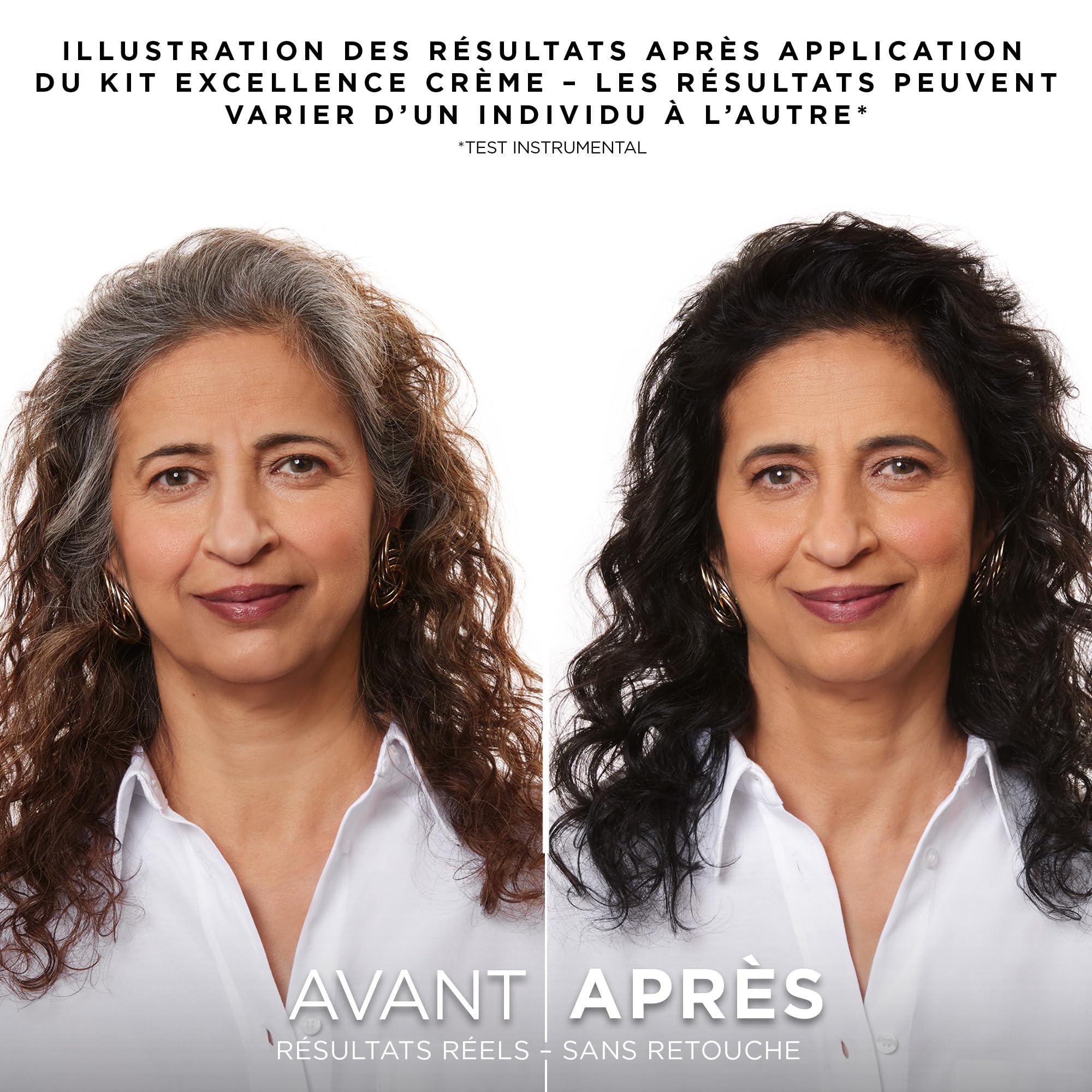 L’ORÉAL PARIS - Coloration Cheveux Permanente Triple Soin - Couvre 100% des Cheveux Blancs - Excellence Crème - Nuance : Châtain Clair Doré (5.3)