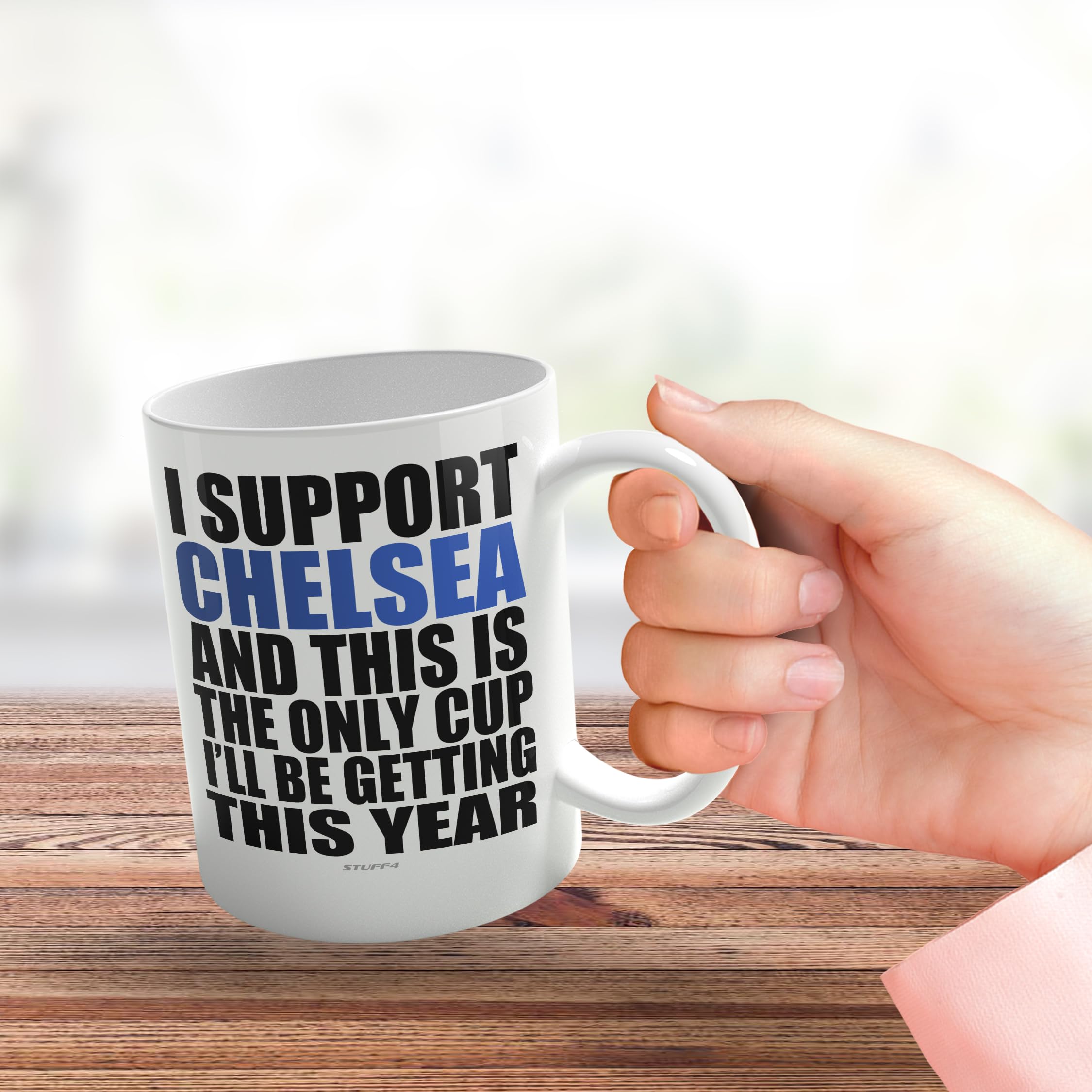Tasse Humoristique Liverpool FC – 'I Support Liverpool And This Is The Only Cup I'll Be Getting This Year' – 325 Ml, Cadeau Fan
