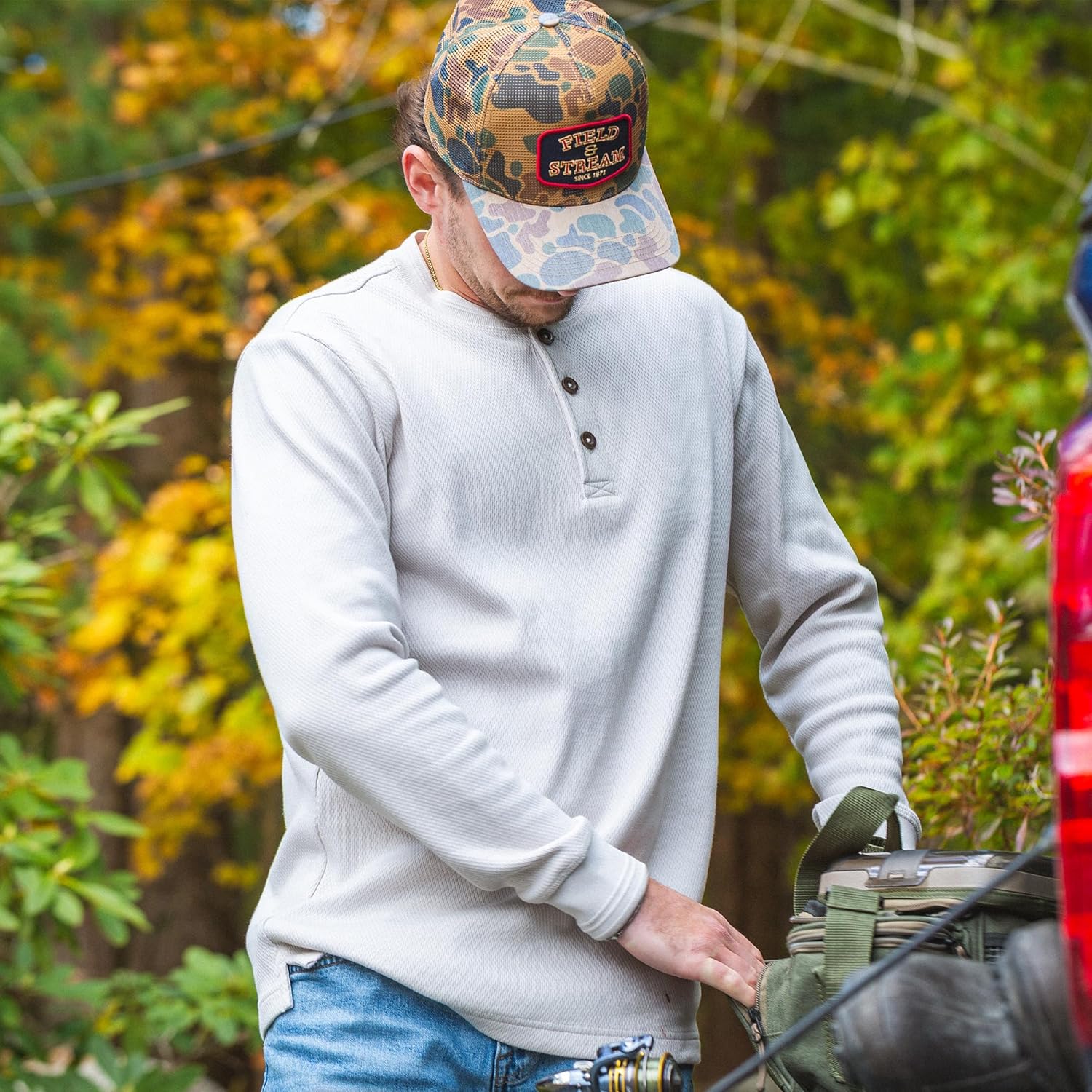 Field & Stream Mens Double Reed Henley - Image 7