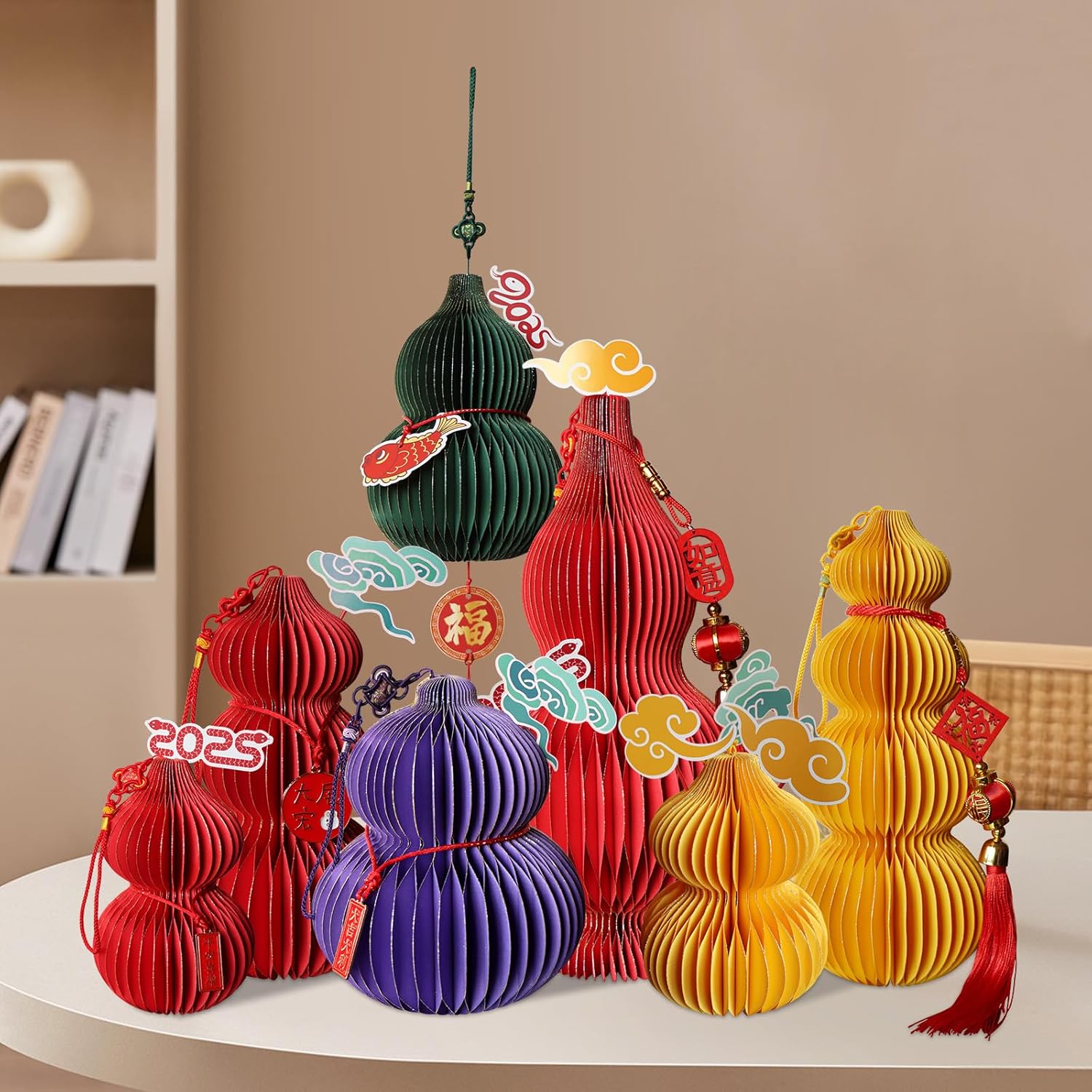 Party Honeycomb Centerpieces Decorations?Gourd Honeycomb Decor 3D Colorful Centerpieces for Weddings Christmas Decoration Birthday Party Celebration Home Décor?Valentine Centerpieces for Tables