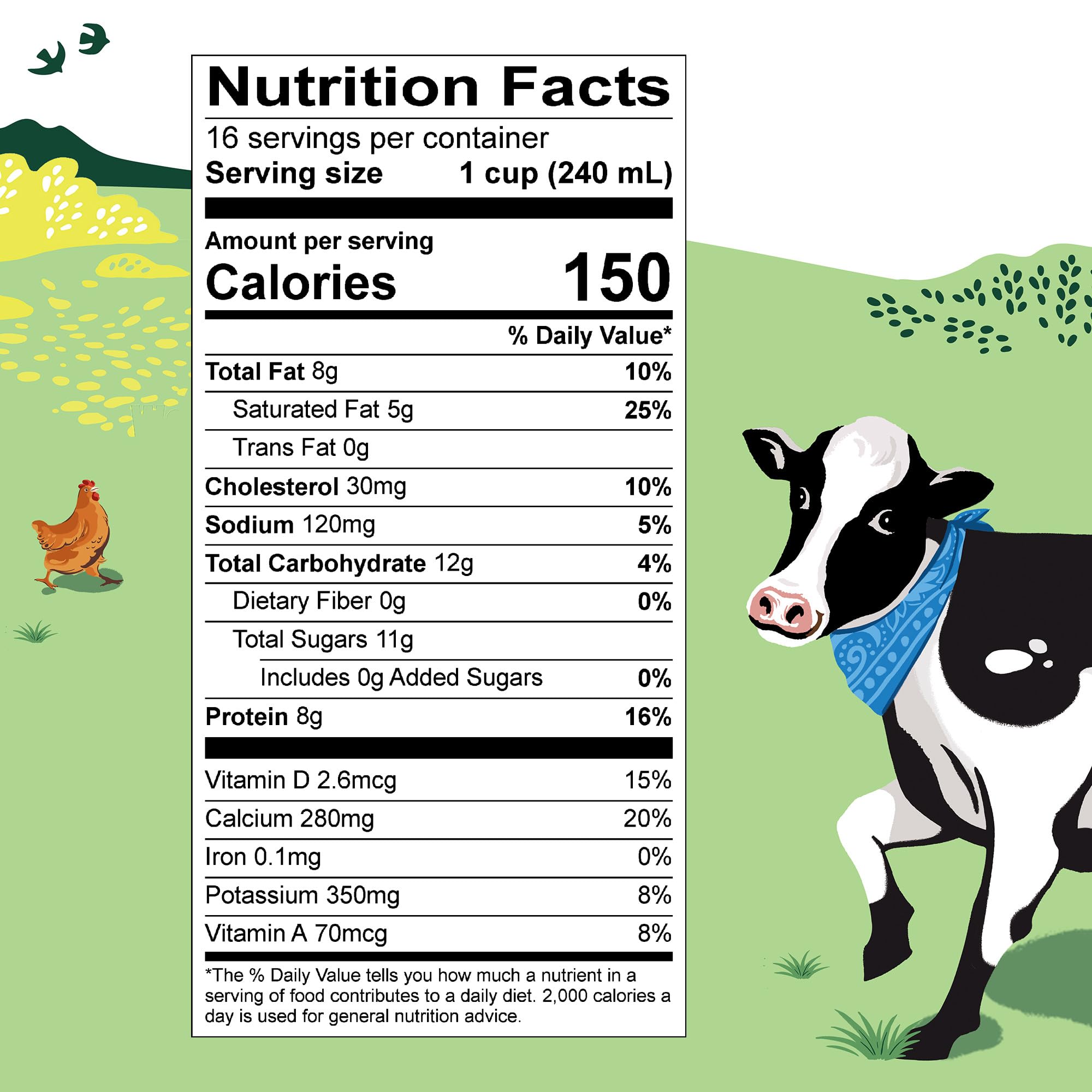 Amazon.com: Organic Whole Milk, 128 oz : Grocery & Gourmet Food