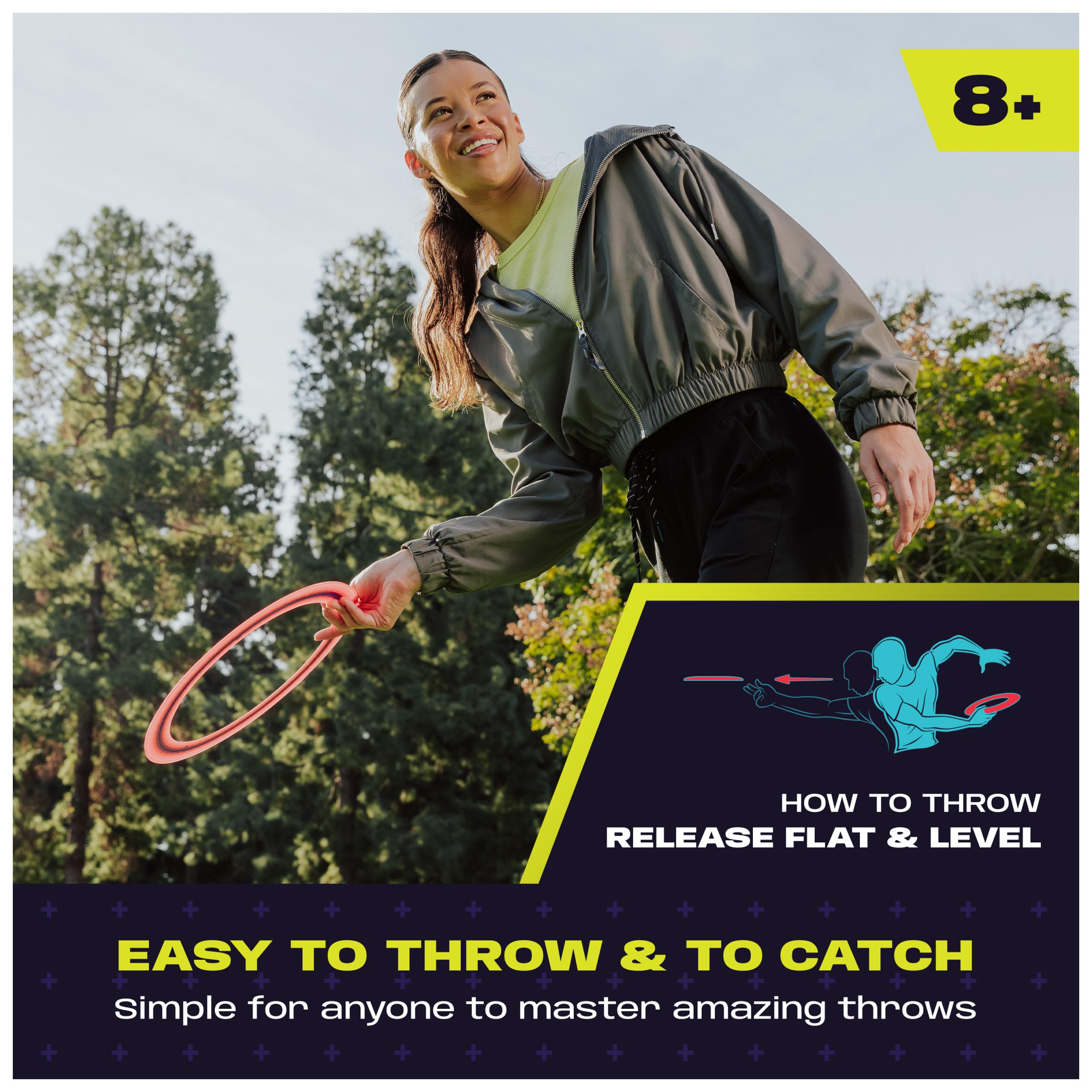 Aerobie Pro Ring High Performance Outdoor Flying Ring Disc für Kinder ab 5