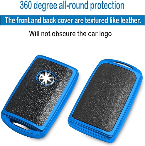 Miniatura 9 de Funda para llavero, funda texturizada, con llavero de metal, carcasa para llavepiel, 4 botones para 2019 2020 2021 3, Hatchback, CX-5, CX-30, CX-9,