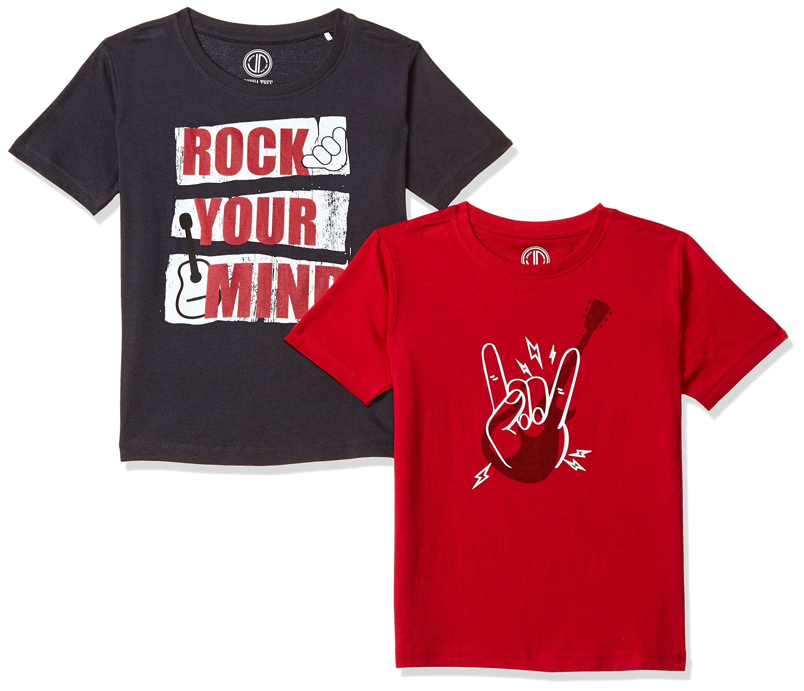 Joshua Tree Boy's Regular fit T-Shirts (Pack of 2)