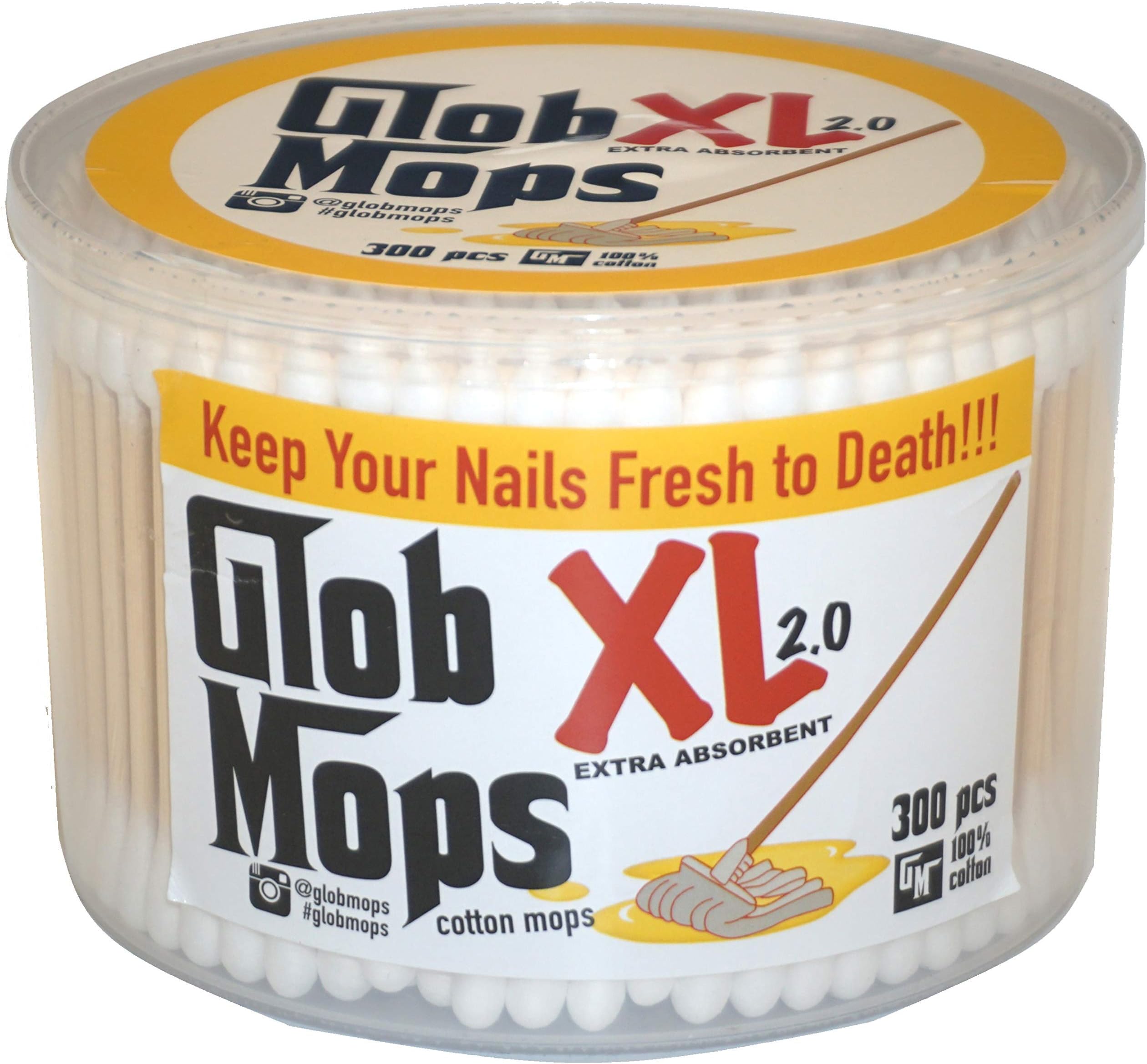 Mop - Glob Mops XL 2.0 Limited Edition XC - 300 Cotton Swabs - Black - Floor