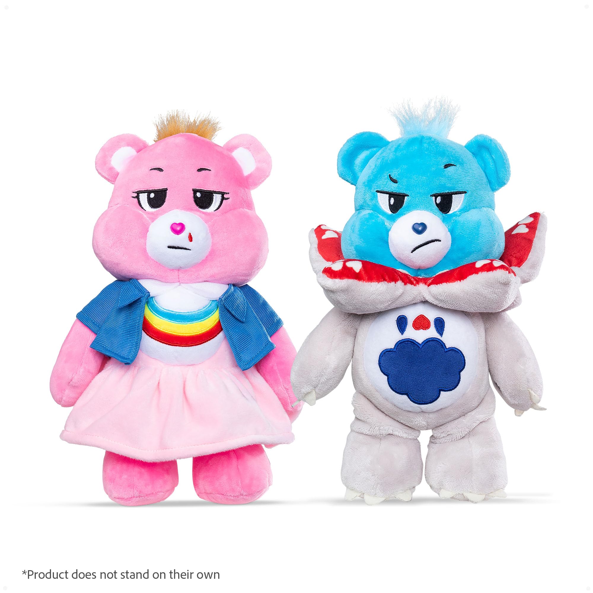 Basic Fun Care Bears x Stranger Things 2-Pack Boxset 30cm – Cheer Bear als Eleven & Grumpy Bear als Demogorgon – Limited Edition Geschenkset für Fans