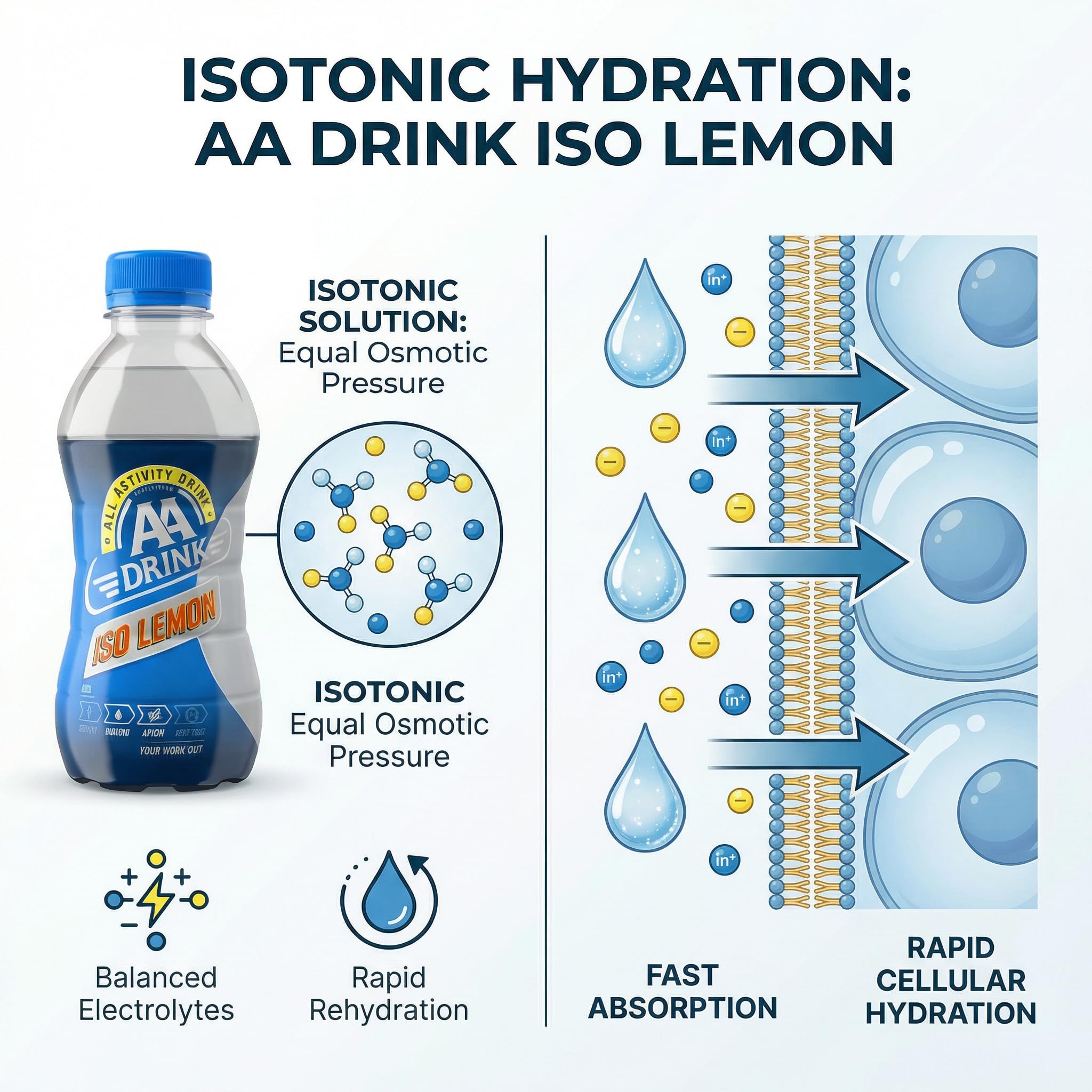 AA Drink Iso Lemon 24x33cl isotonisches Sportgetränk (inkl. 6.-€ Pfand: 19,99 + 6,00€)
