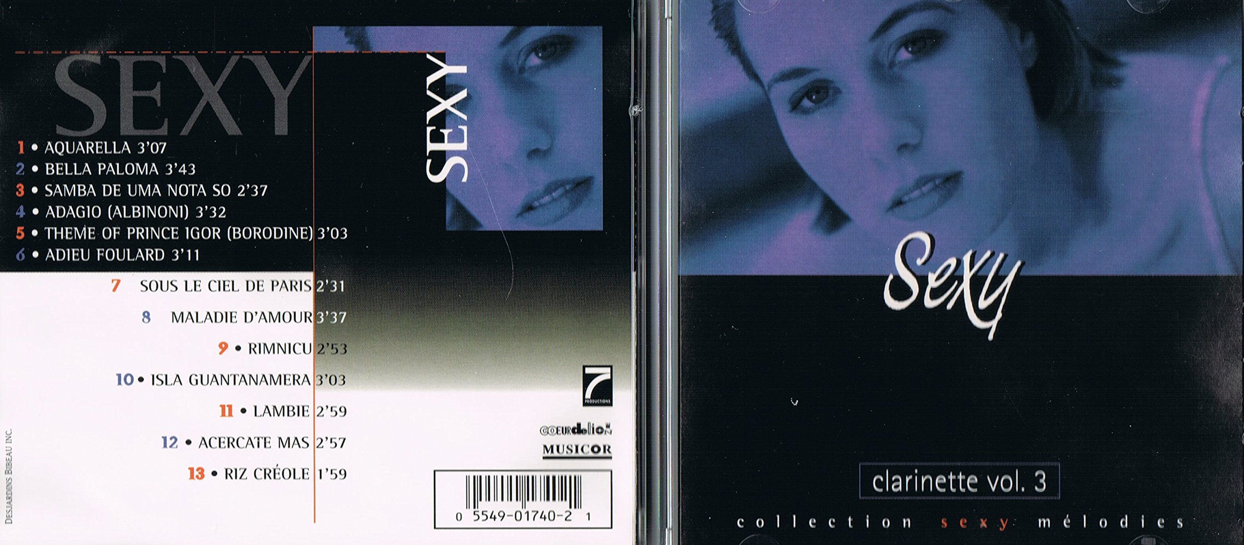 Sexy Clarinette Vol. 3 (collection sexy melodies) [Audio CD] Clarinette instrumentale Production 7