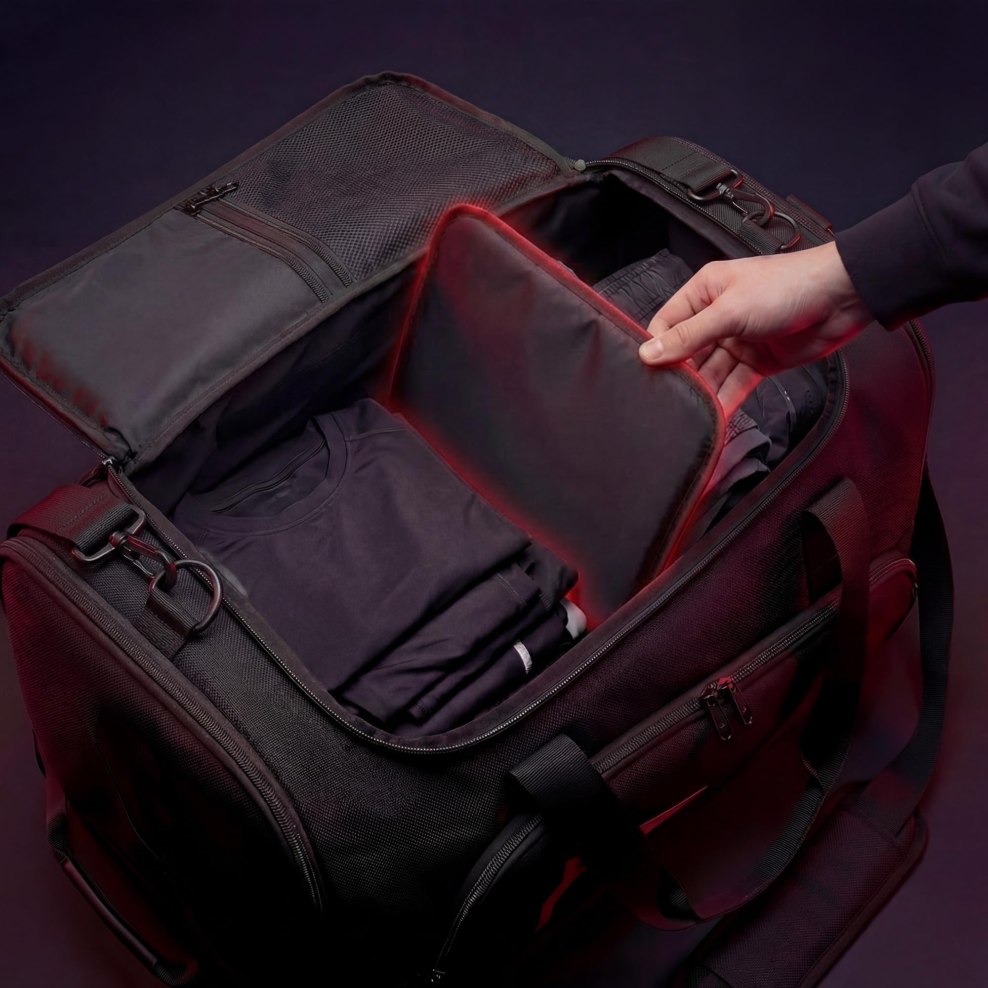 Diablo torba sportowa duża 68 l torba na siłownię torba treningowa z przegrodą na buty torba sportowa podróżna plecak fitness z kieszeniami organizer wodoodporna