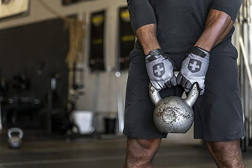 Miniatura 7 de Harbinger Guantes de levantamiento de pesas Shield Protect para hombre, talla L, color negro