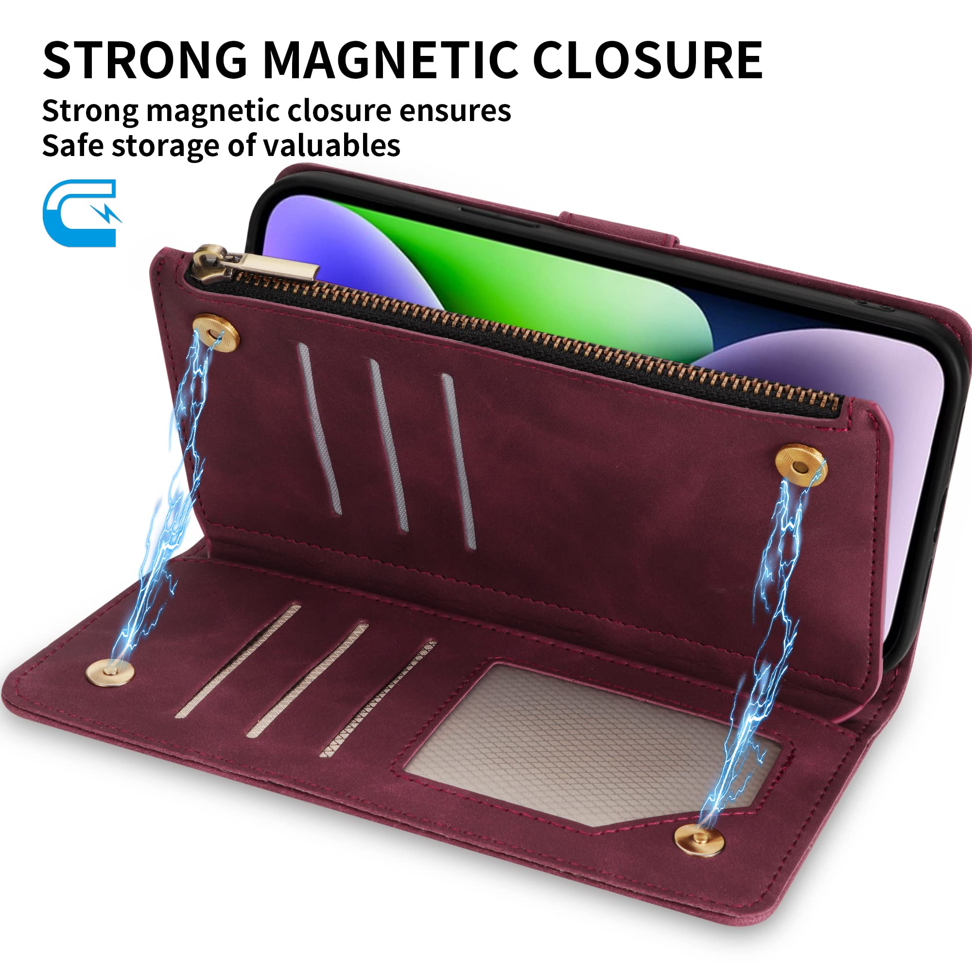 Amazon.com: ZZXX for iPhone 14 Plus Case Wallet with [RFID