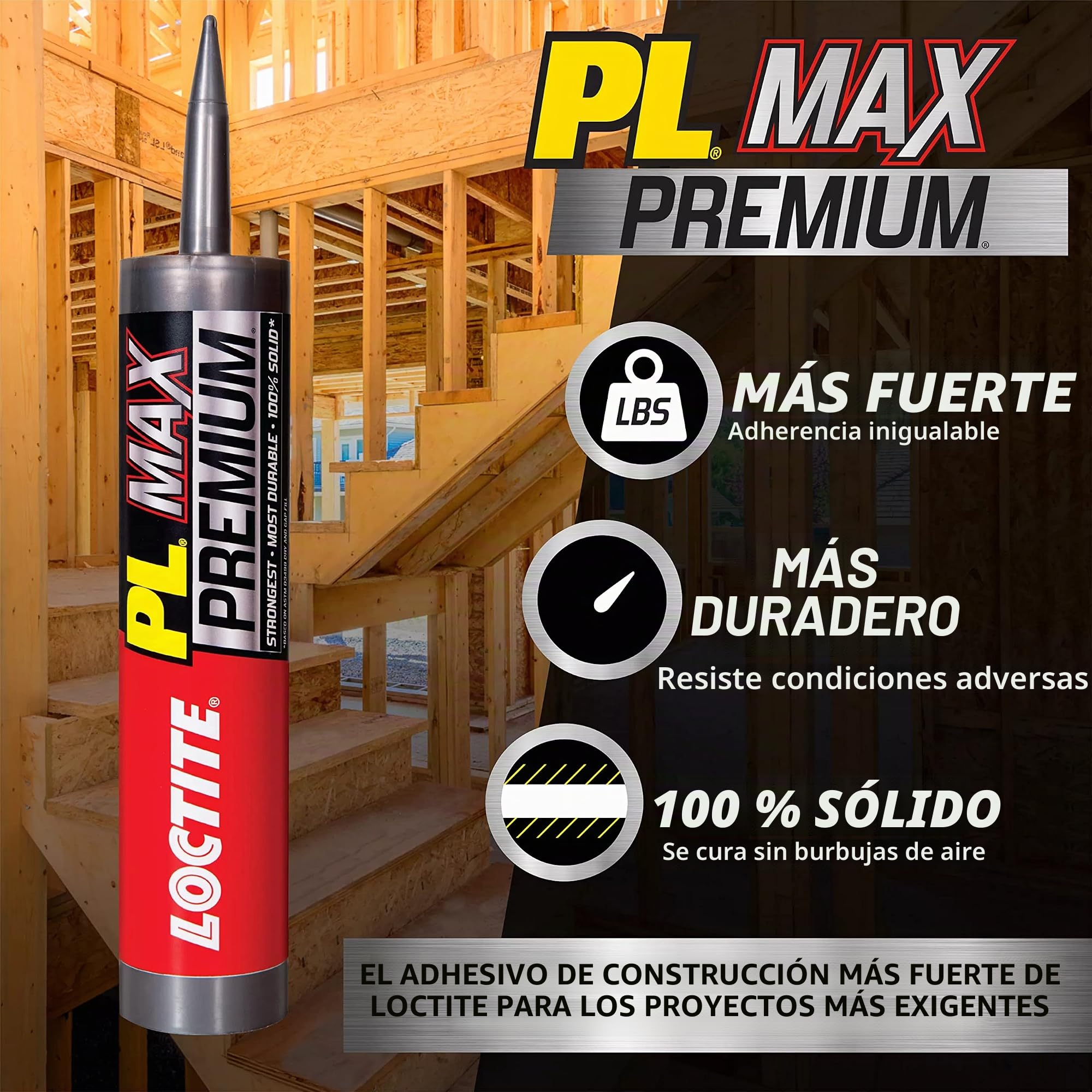 Loctite PL Premium Max - Adhesivo de construcción de 266.2 ml, 1 cartucho
