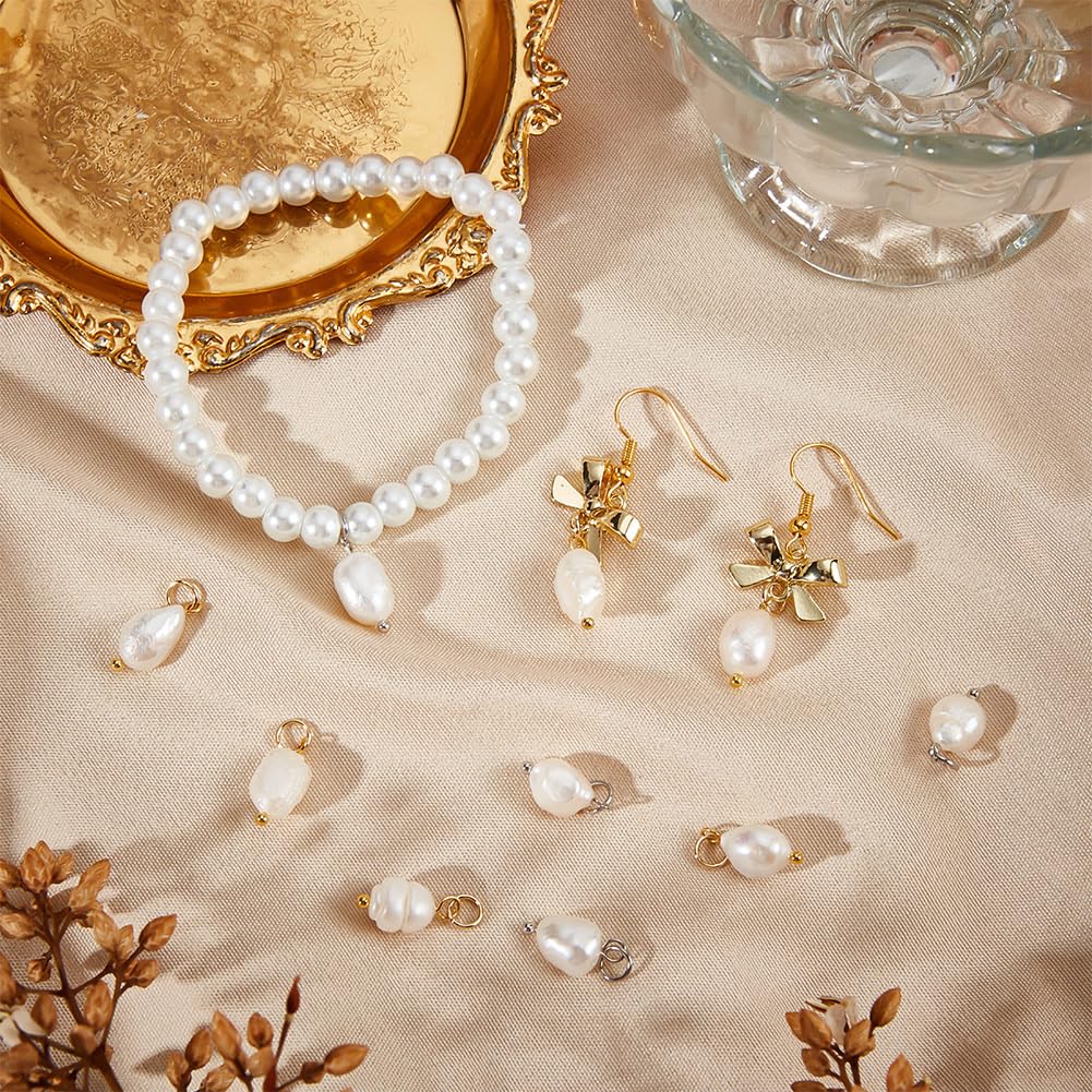 Beebeecraft 1 Box 30Pcs Big Freshwater Pearl Charms Jamaica