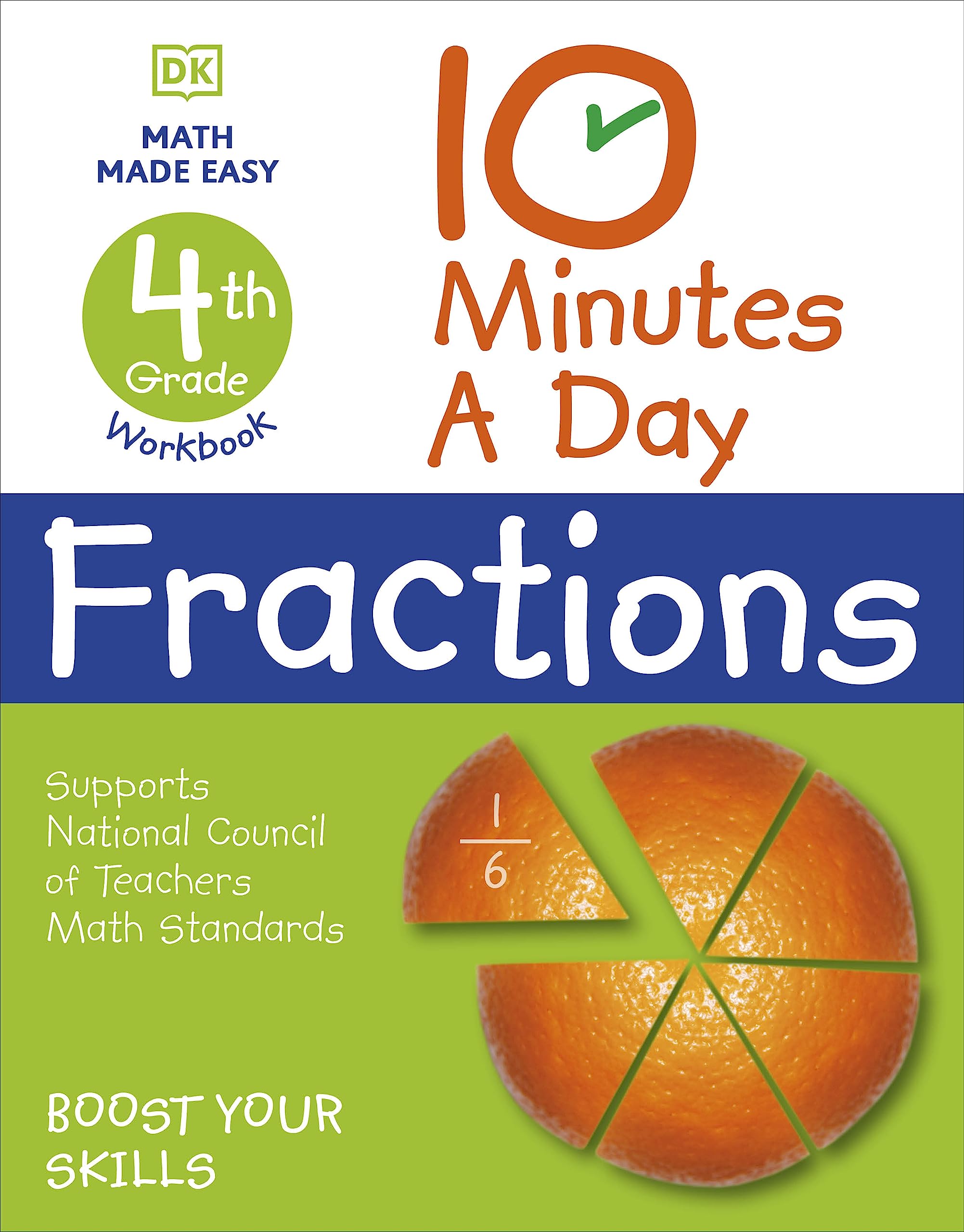 10 Minutes a Day Fractions, 4th Grade (DK 10-Minutes a Day)