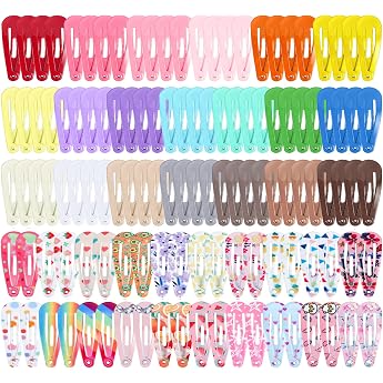 Pack of 120 Hair Clips Girls 3 cm Small Hair Clips Snap Hair Clips Mini Hair Accessories for Holidays and Birthdays Gift 40 Colours