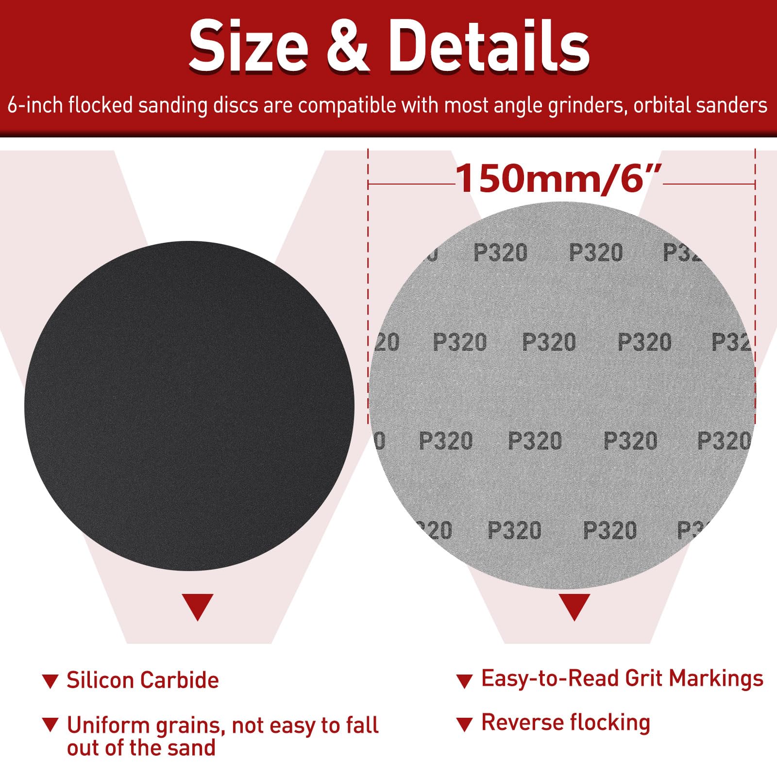Disques Abrasifs 150mm Autoagrippant Papier de Verre Grain 1000-5000 50 Pièces Ponçage Sans Poussière