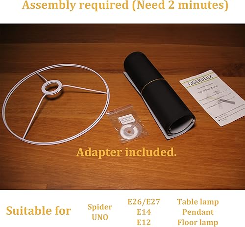 Miniatura 7 de Lámpara colgante enchufable con interruptor de cable de 15 pies y pantallas de lámpara de tambor de lino, juego de 2 lámparas colgantes para sala de