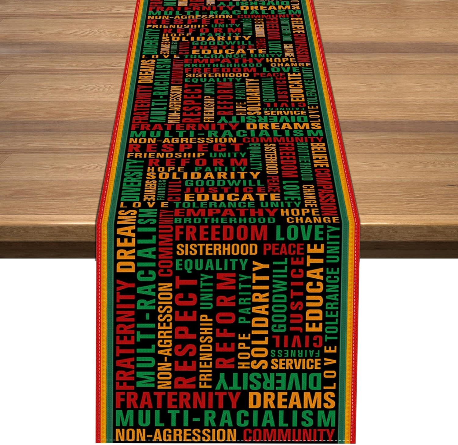 Nepnuser Black History Month Table Runner Black Pride Party
