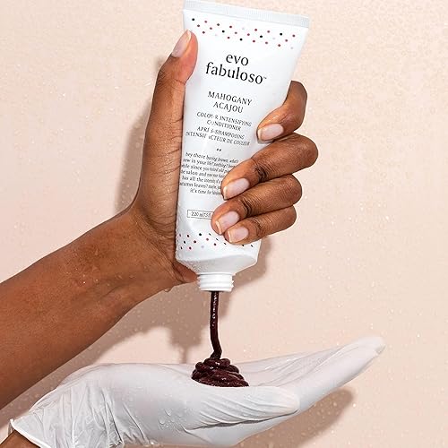 Miniatura 2 de EVO Fabuloso - Tratamiento potenciador de color caoba - Acondicionador de cuidado del color para cabello teñido - Tratamiento nutritivo para cabello