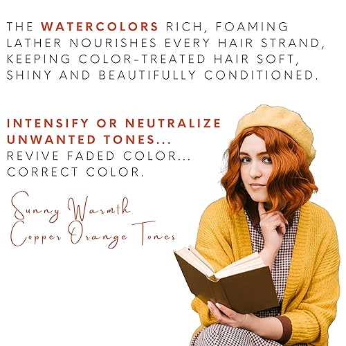 Miniatura 2 de Watercolors by Tressa Champú depósito de color 3 en 1, color de cabello semipermanente, champú para teñir el cabello para cabello rizado, seco y