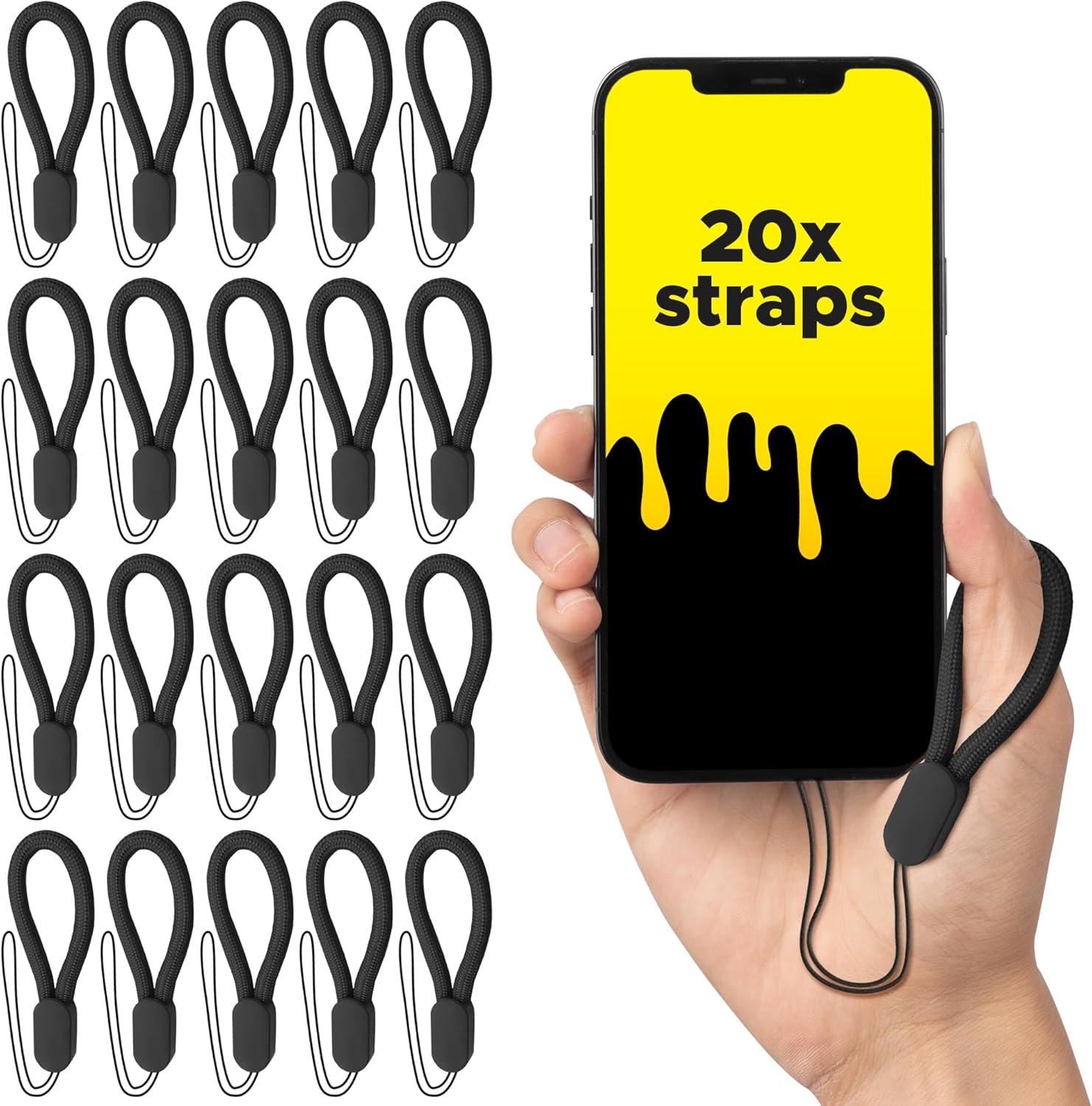 Aazon.co: Epire Hand Wrist Strap Lanyard, 3 Pack Black Adjustable