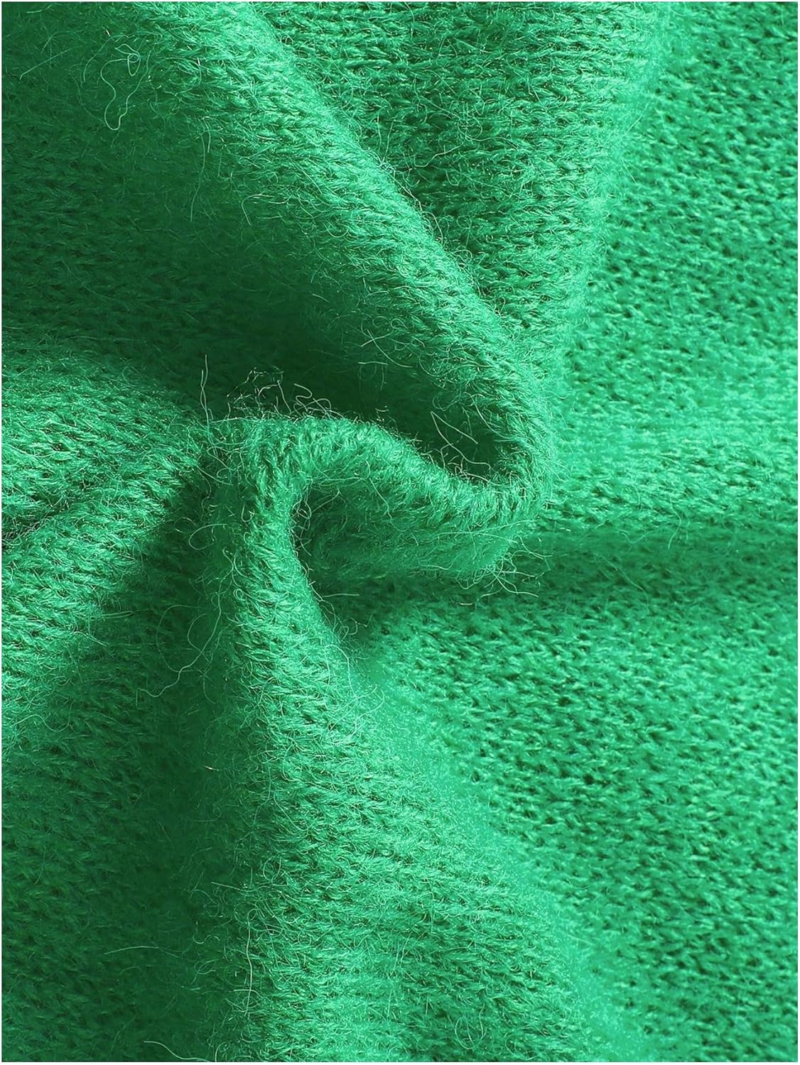 Women's Knit Pullover Sweaters Crew Neck Long Sleeve Sweater Fall Jumper - Image 3