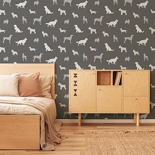 Super fresco Colours Walkies Grey Wallpaper