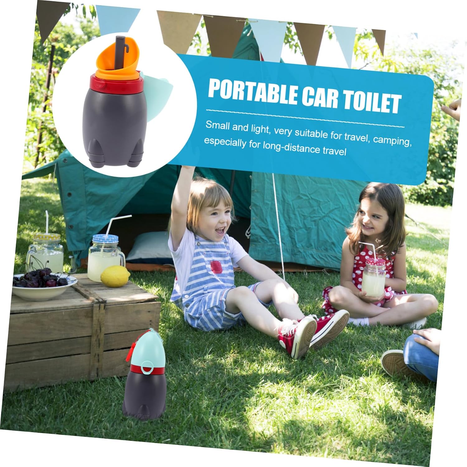 SUPVOX Portable Urinal for Boys Compact Car Potty Emergency Toilet Pee Training Cup Lightweight Travel Potty for Camping Beach Use