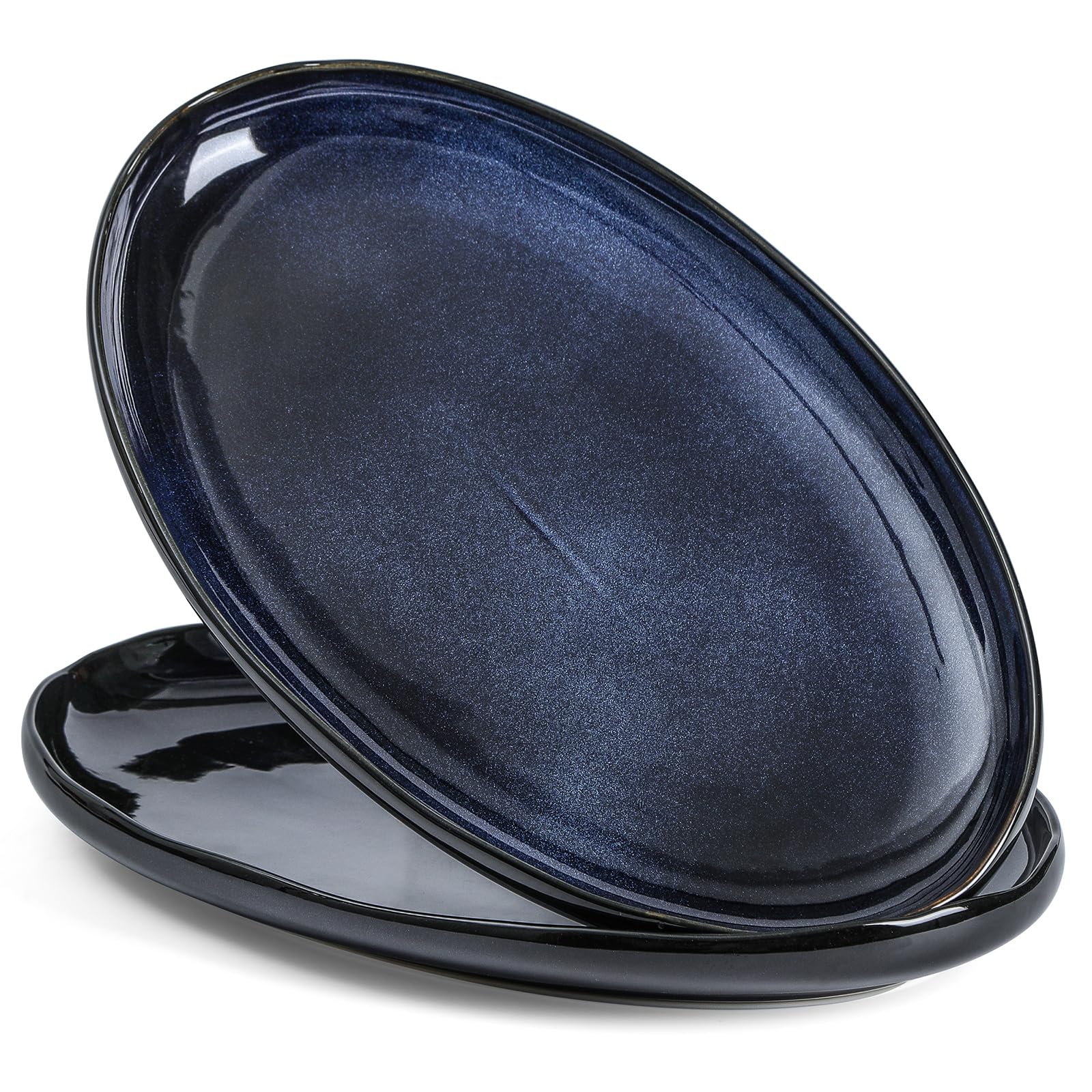 Serving Platter Ceramic Tray Plates Extra Large Oval 14.5 Inch Porcelain Dinner Plates Long Serving Dish Set Entertaining Party Restaurant Food Meat Sushi Fish Turkey Platter