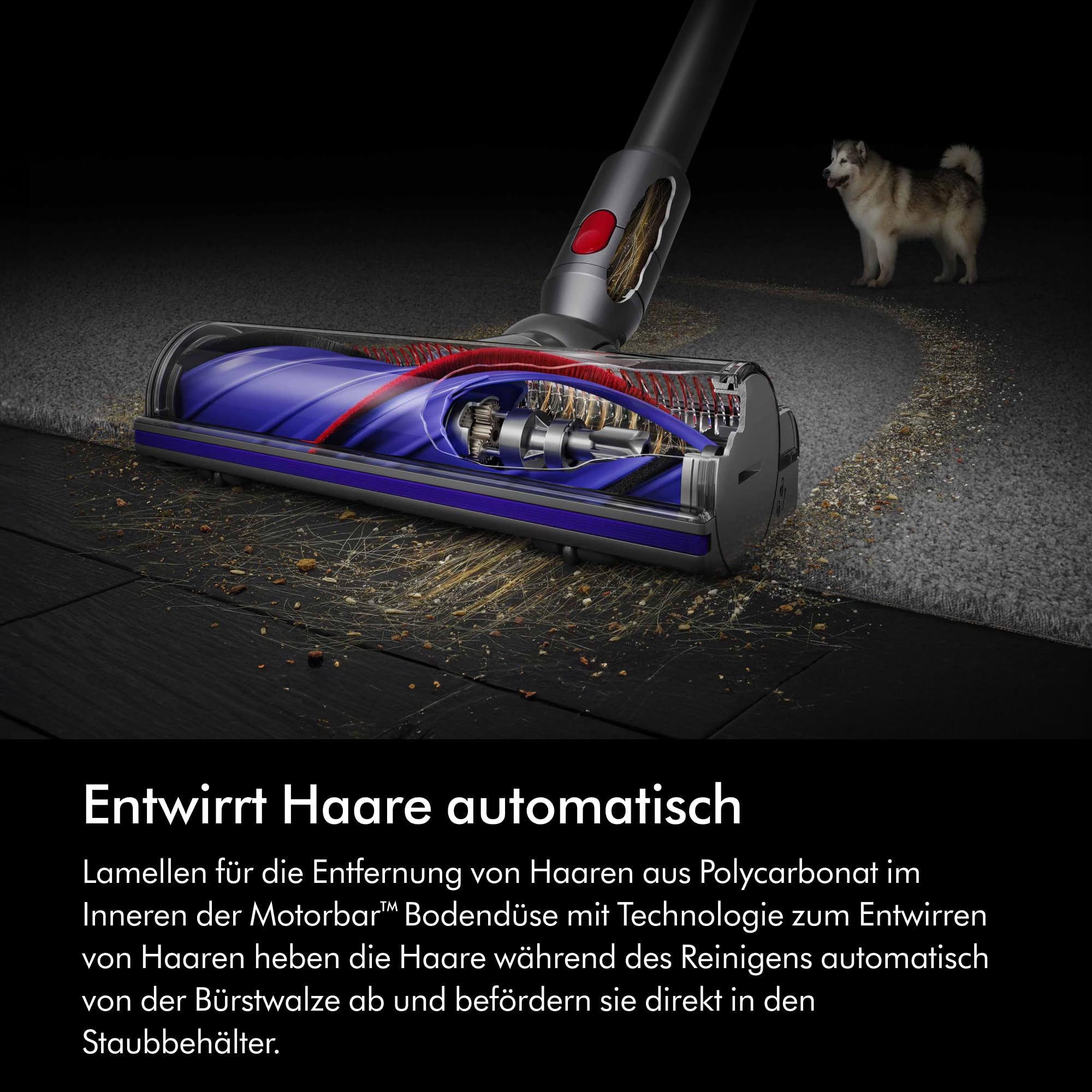 Dyson V8 Origin Kabelloser Staubsauger 2026, 130 AW, bis zu 40 Min Laufzeit, Motorbar mit Haarentwirrungstechnologie, Hand- und Bodenstaubsauger 2026