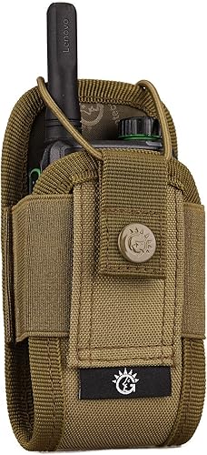 Miniatura 5 de SINAIRSOFT Funda de radio de nailon, funda universal para radio ligera, bolsa de almacenamiento militar para interfono para sistema Molle,