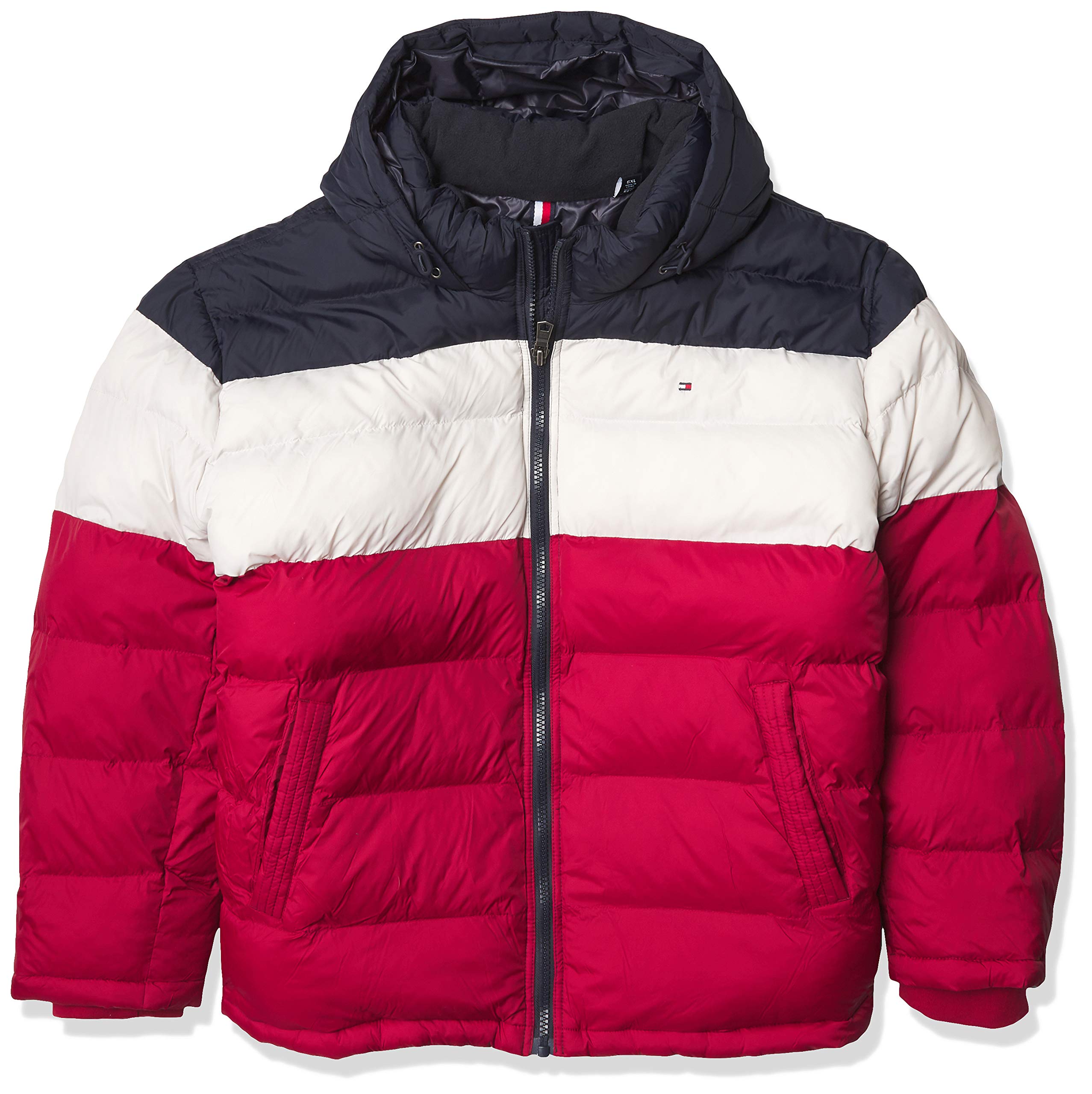 Tommy Hilfiger Men's Down Alternative Hooded Puffer Jacket (Standard and Big &amp; Tall)
