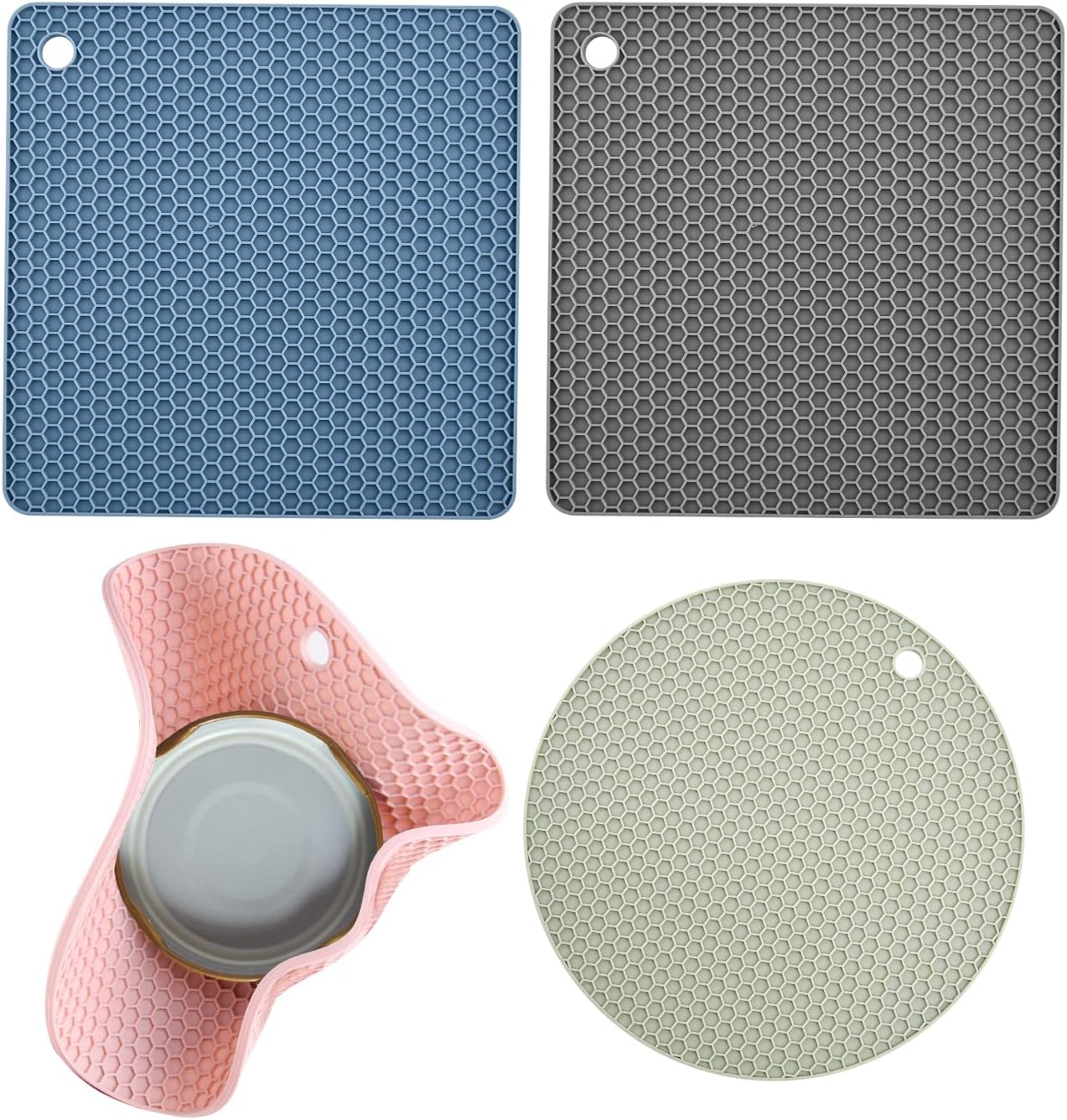 TOPHONIEX Silicone Jar Opener Gripper Pad Round Jar Opener Multifunctional