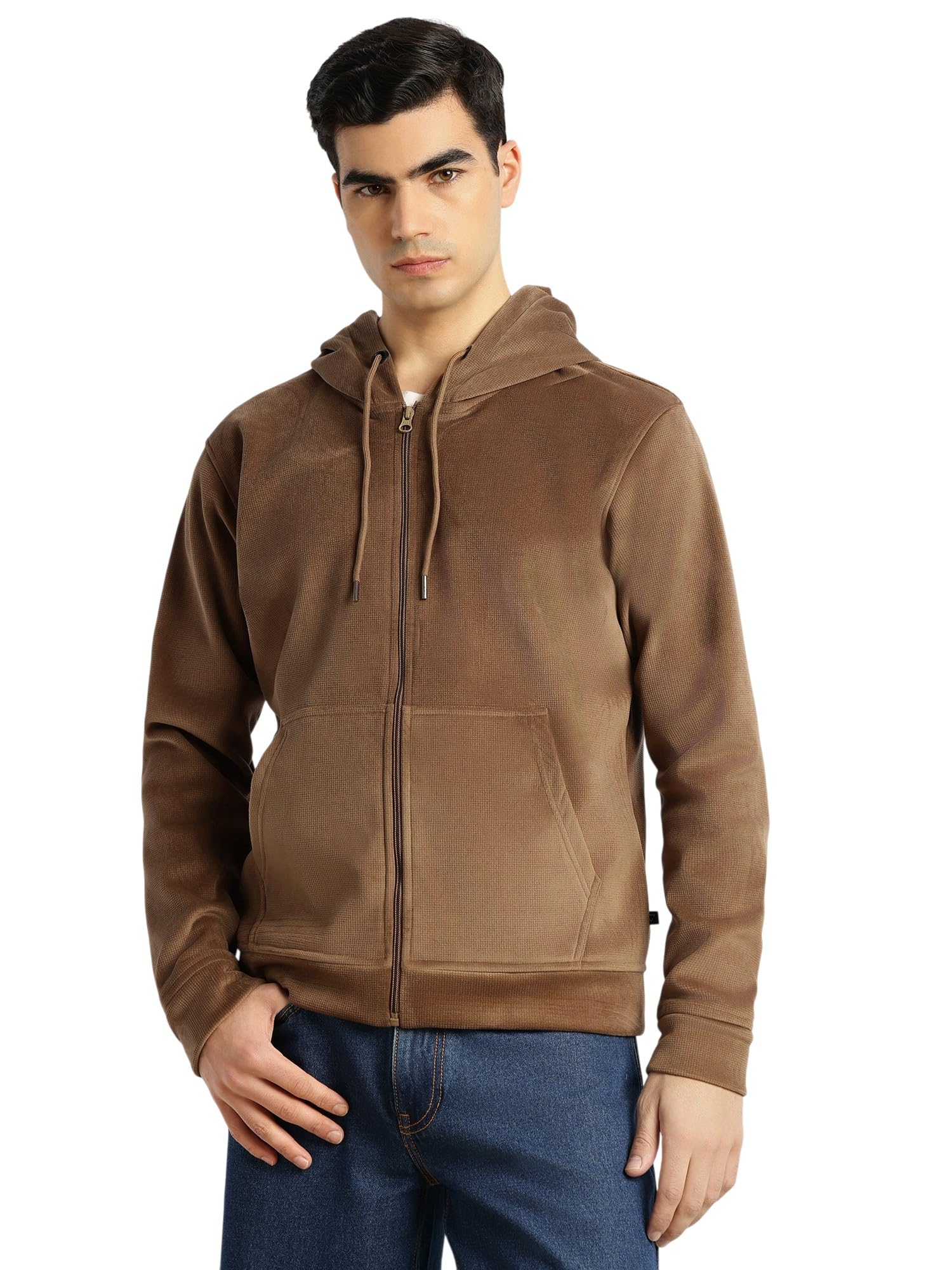 thomas scott Men's Regular Fit Solid Hoodie Sweatshirt | 100% Polyester | Long Sleeves | Kangaroo Pocket | Casual Winter Wear-picture-21
