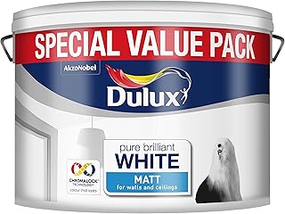 Dulux Matt Paint, 7 L - Pure Brilliant White