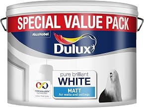 Dulux Matt Paint, 7 L - Pure Brilliant White