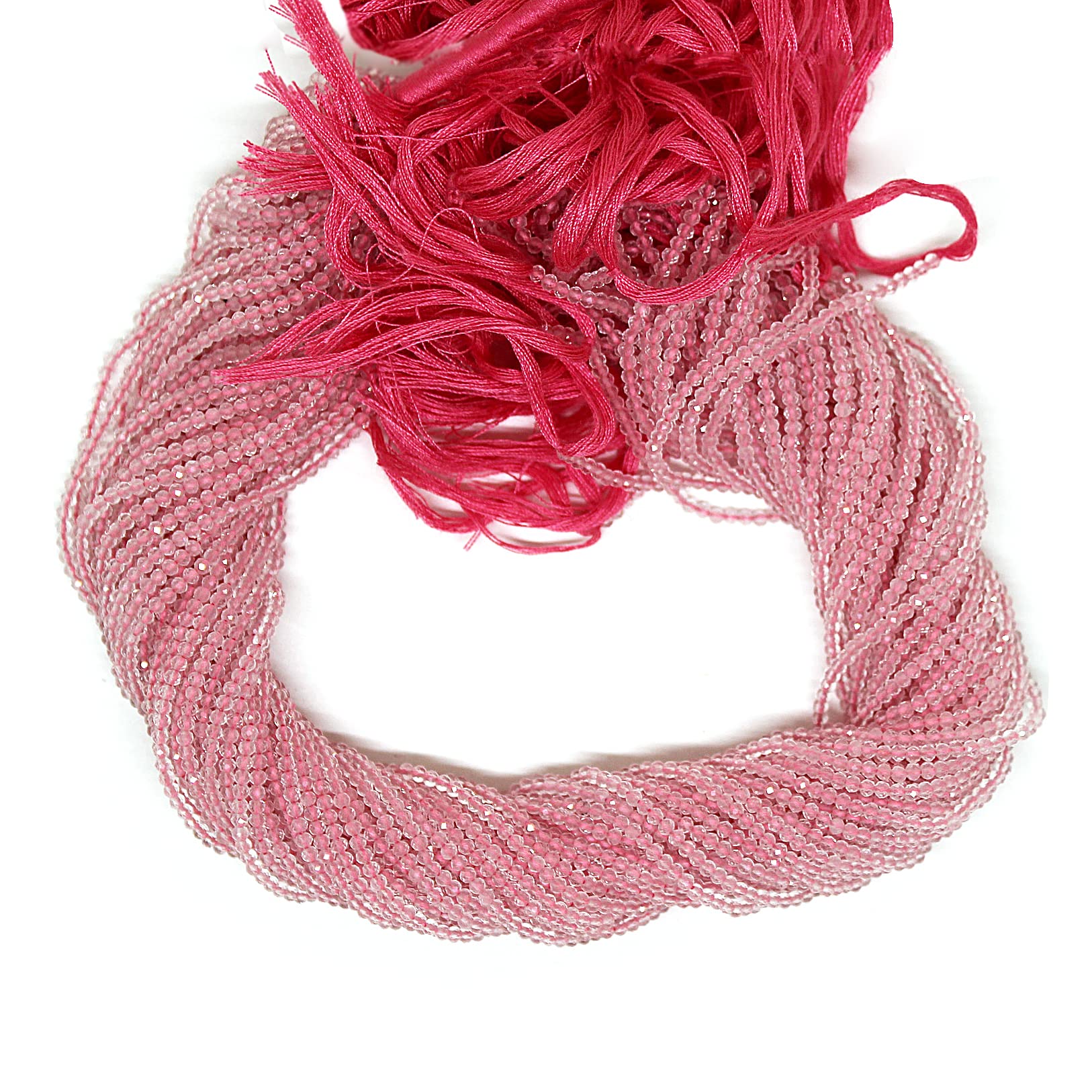 SUPERFINDINGS 2 Fili Di Perline Di Smeraldo Naturale A Forma Di Colonna Sfaccettate Perline Lisce Genuine - Foto 5