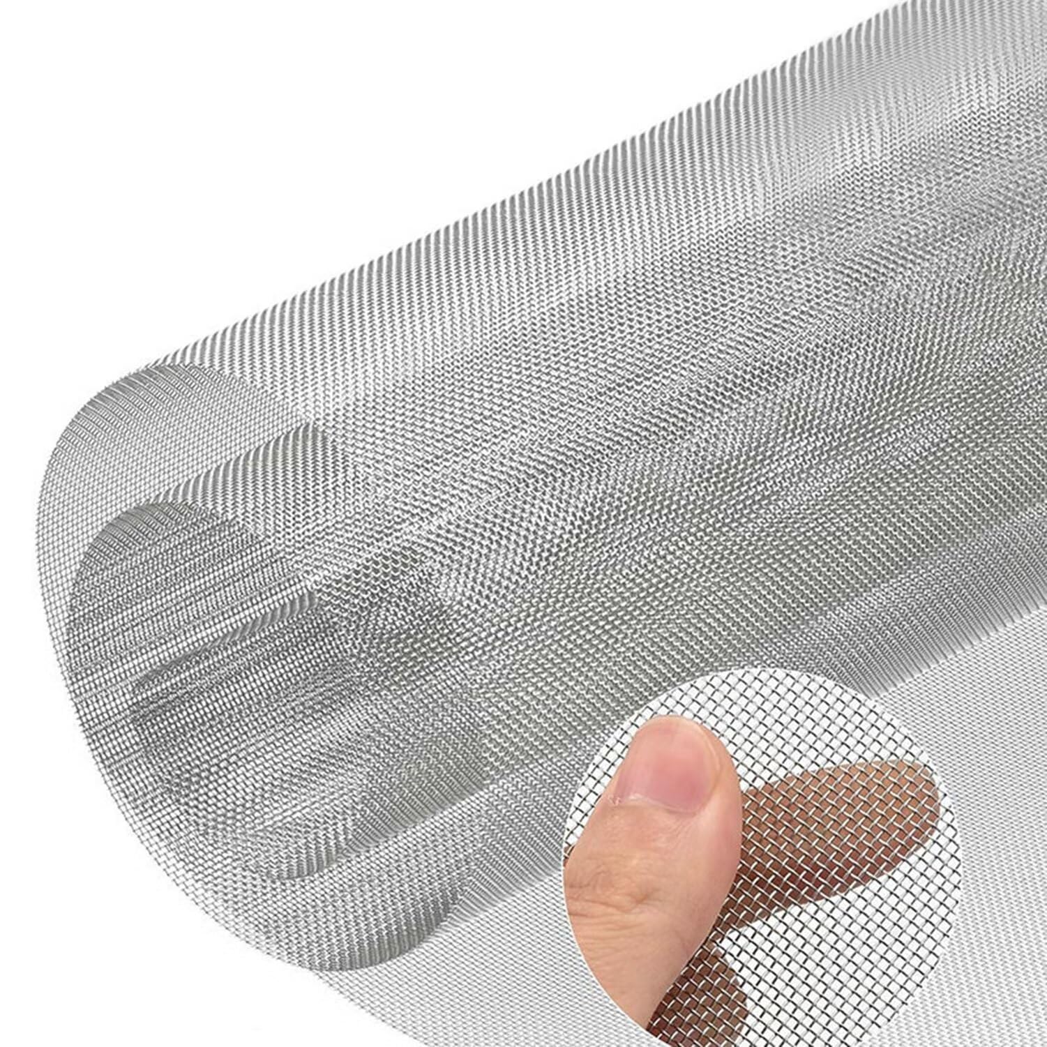 18 Mesh Rete Metallica Inox, Maglia In Acciaio Inossidabile Con Foro Per Maglie Da 1,06mm Foglio Filtrante, Resistente Alla Corrosione Maglia Del Roditore(1.2x6m)
