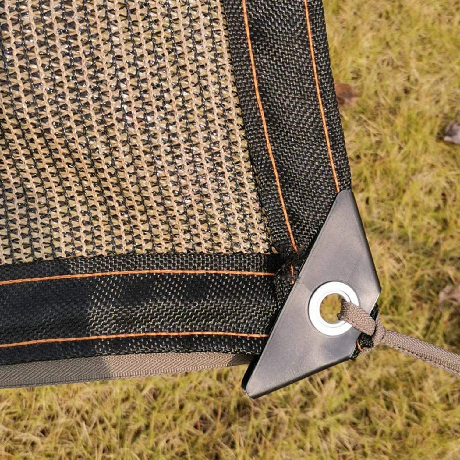 Red de Sombra para Exteriores,Malla Sombreadora Anti-UV 90%,Solar Sombra Paño,Toldo Vela de Sombra Marrón,Malla de Ocultación Anti-Âge,para Invernadero/Balcón/Patio/Techo/Cochera (4x5m/13x16.4ft)